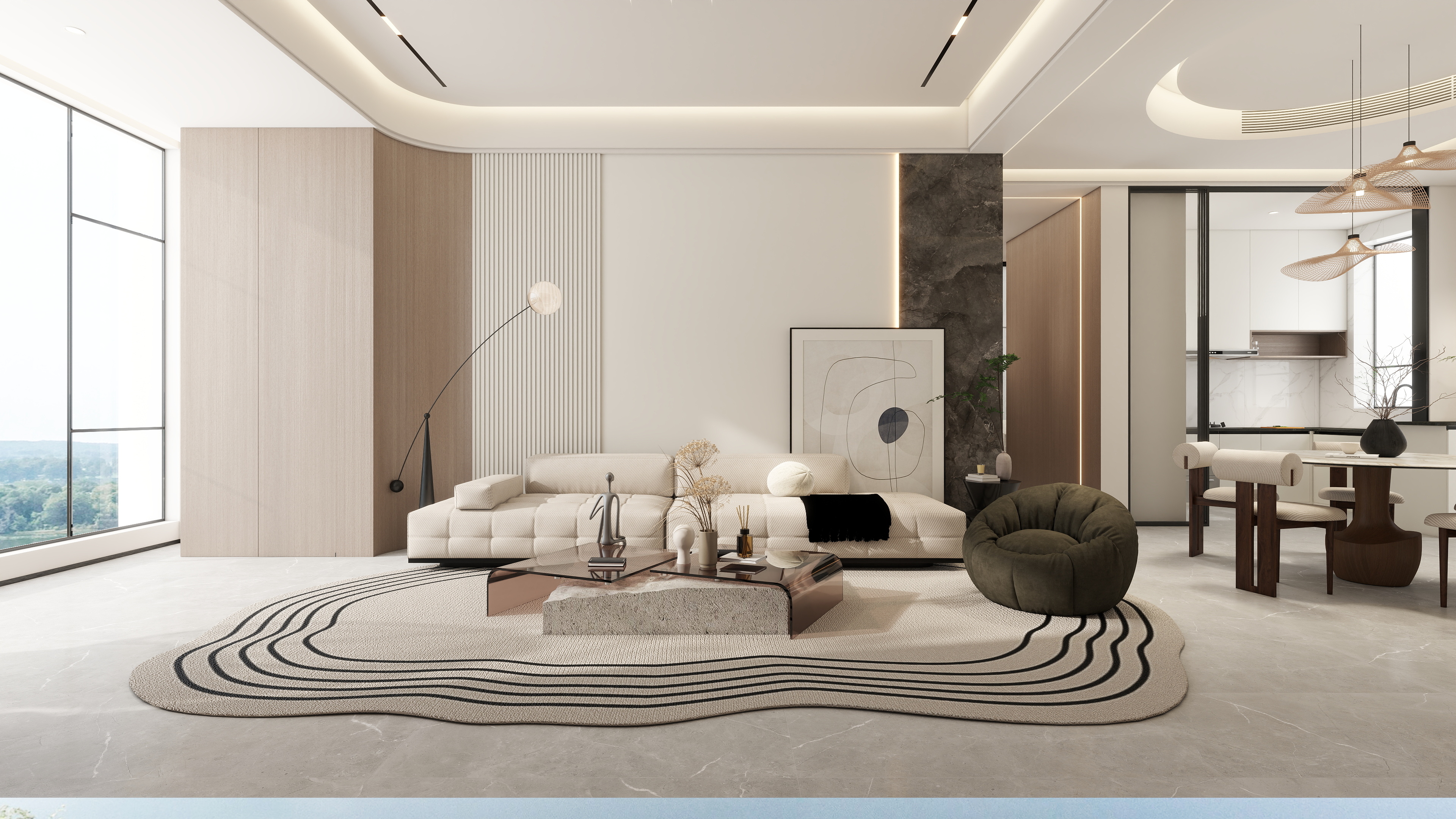 Nin好鸭-现代简约147㎡4室-装修设计方案