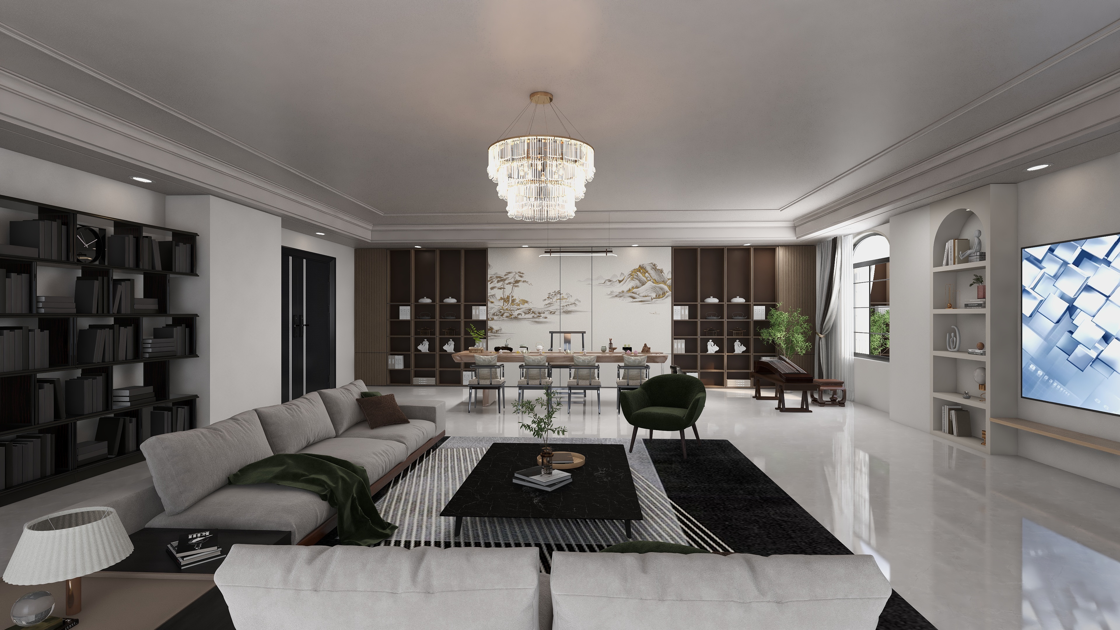 钱钱钱qian-南隆家园745㎡装修效果图