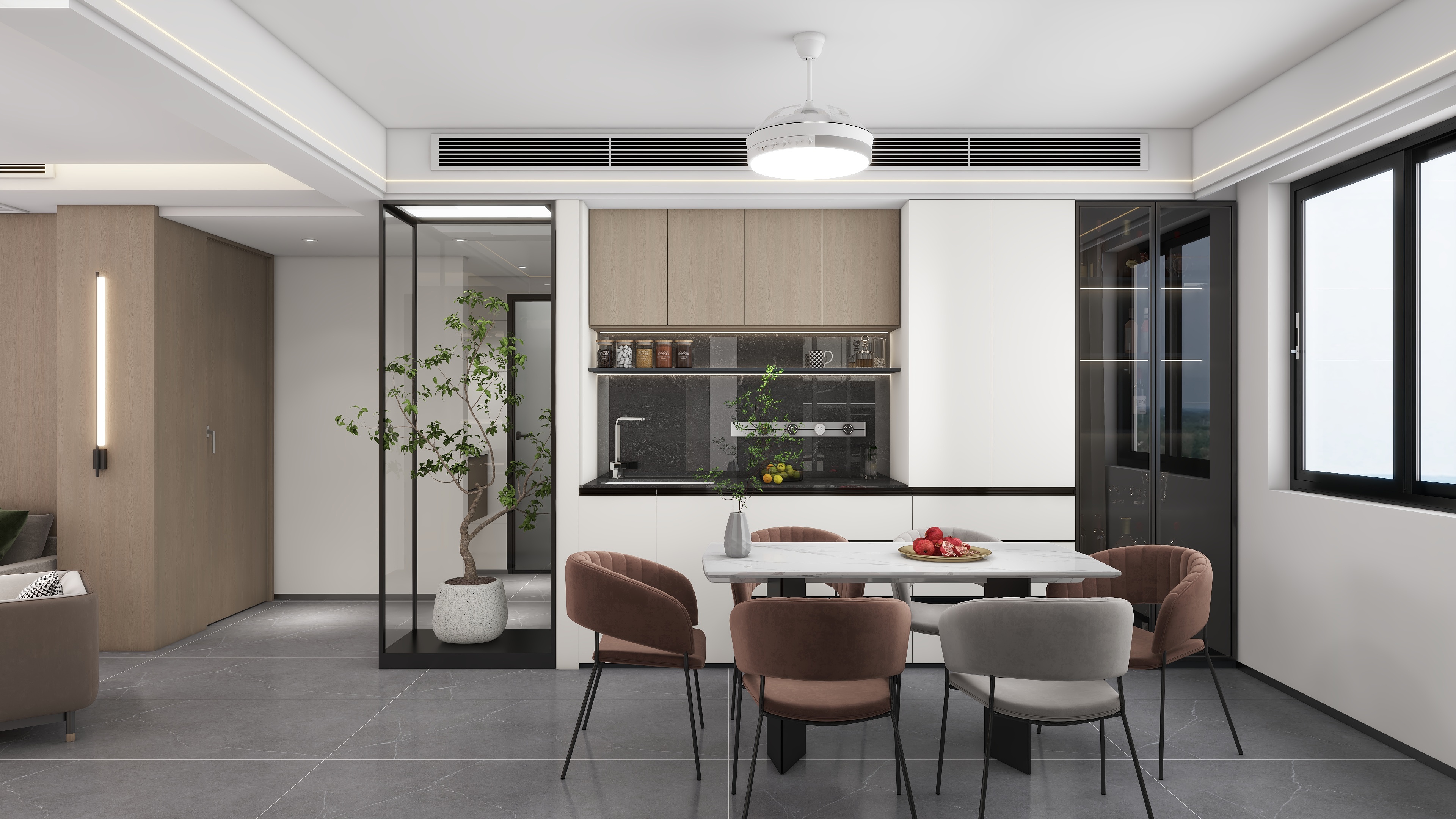 小胡设计-壹号院棚户区现代简约113㎡3室-装修设计方案