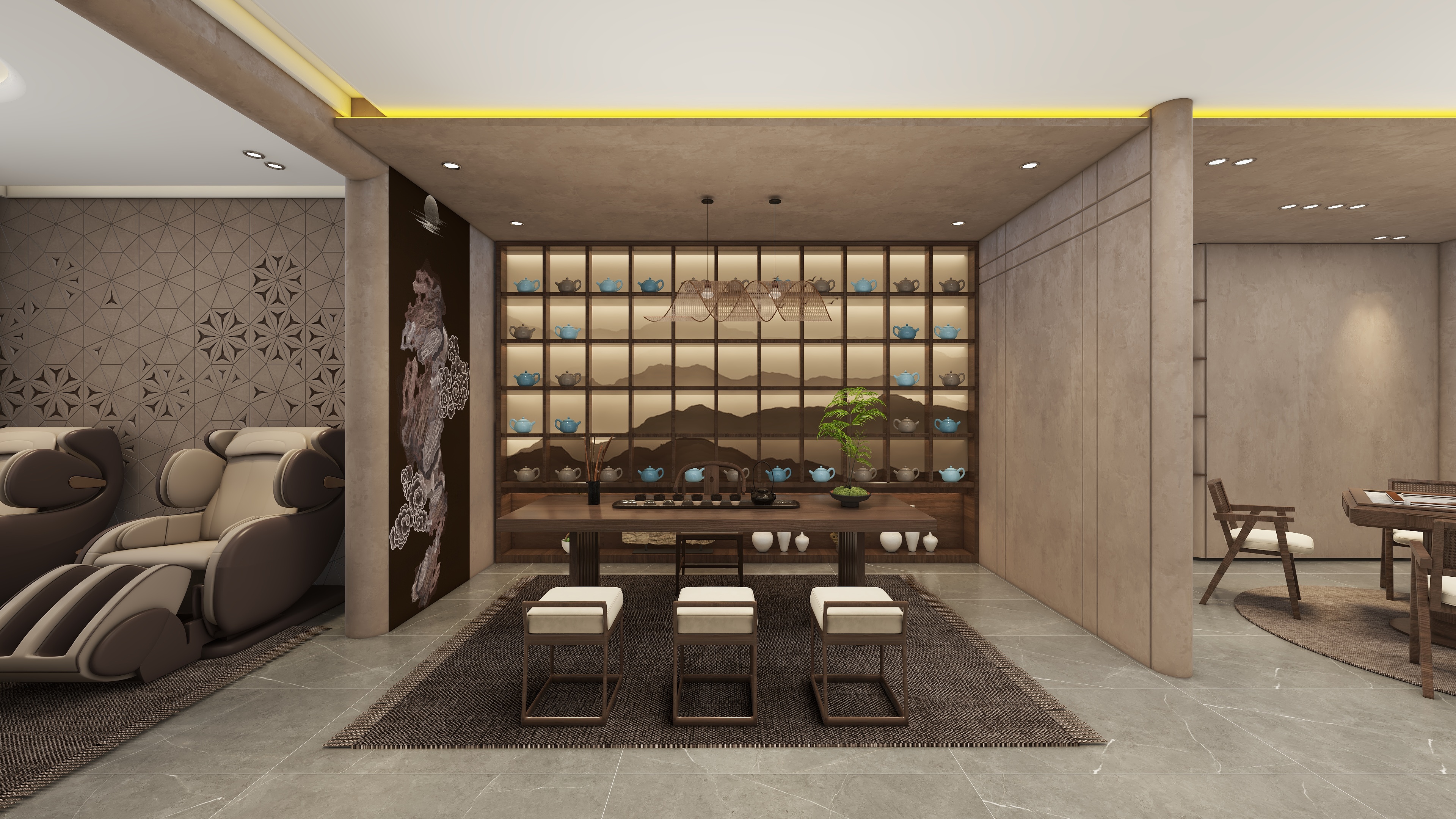 阿磊L-2楼会所装修效果图