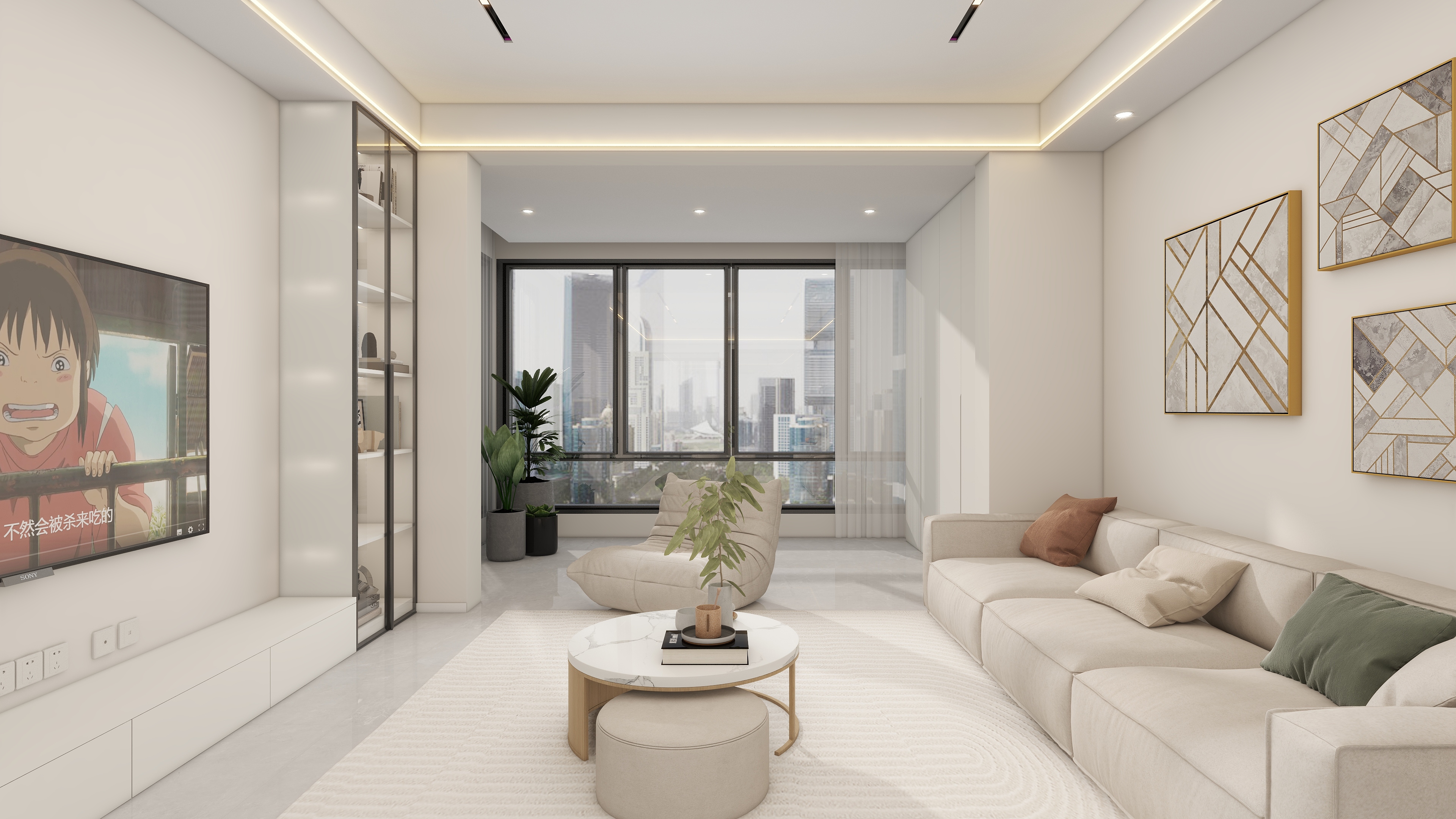 原创001-148㎡5室装修效果图