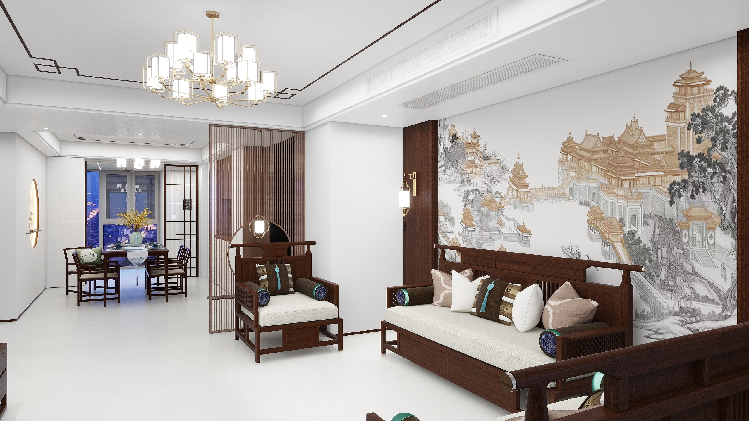 艺境设计-黎-壹号公馆新中式-装修设计方案
