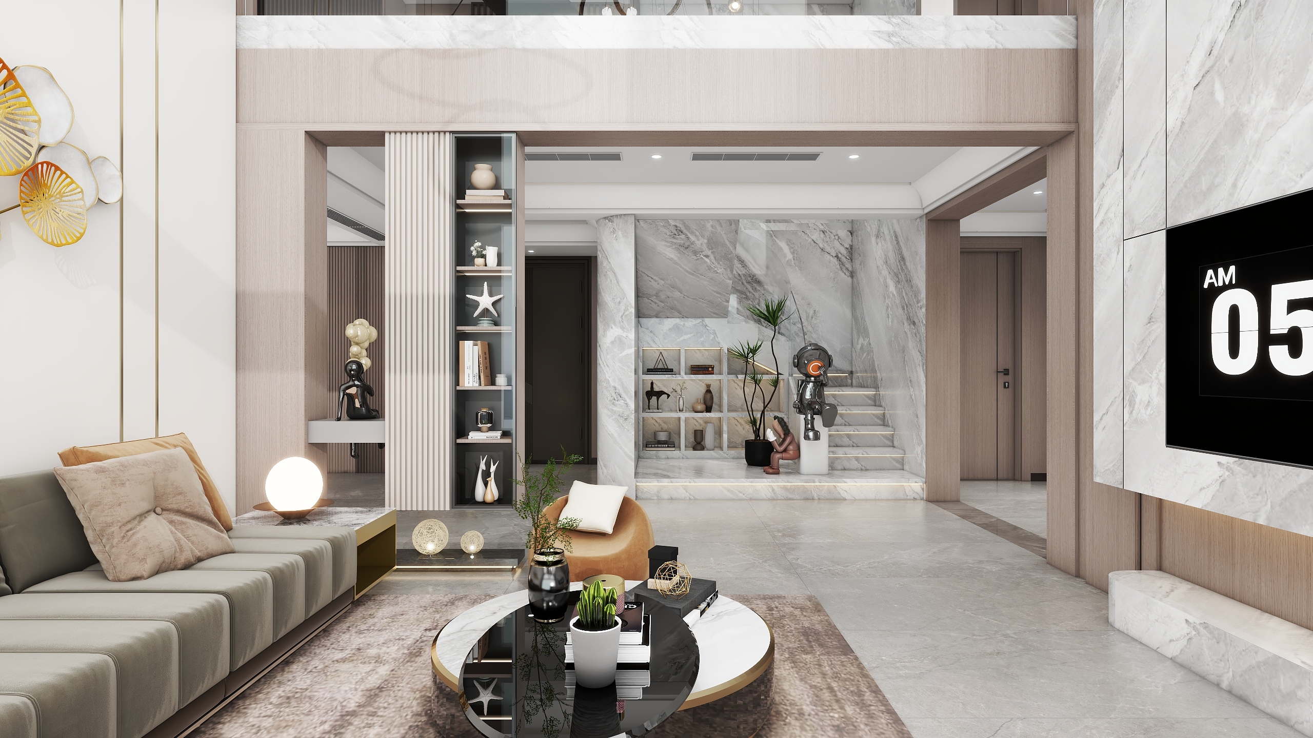 GRDesigner-现代轻奢2层别墅装修效果图