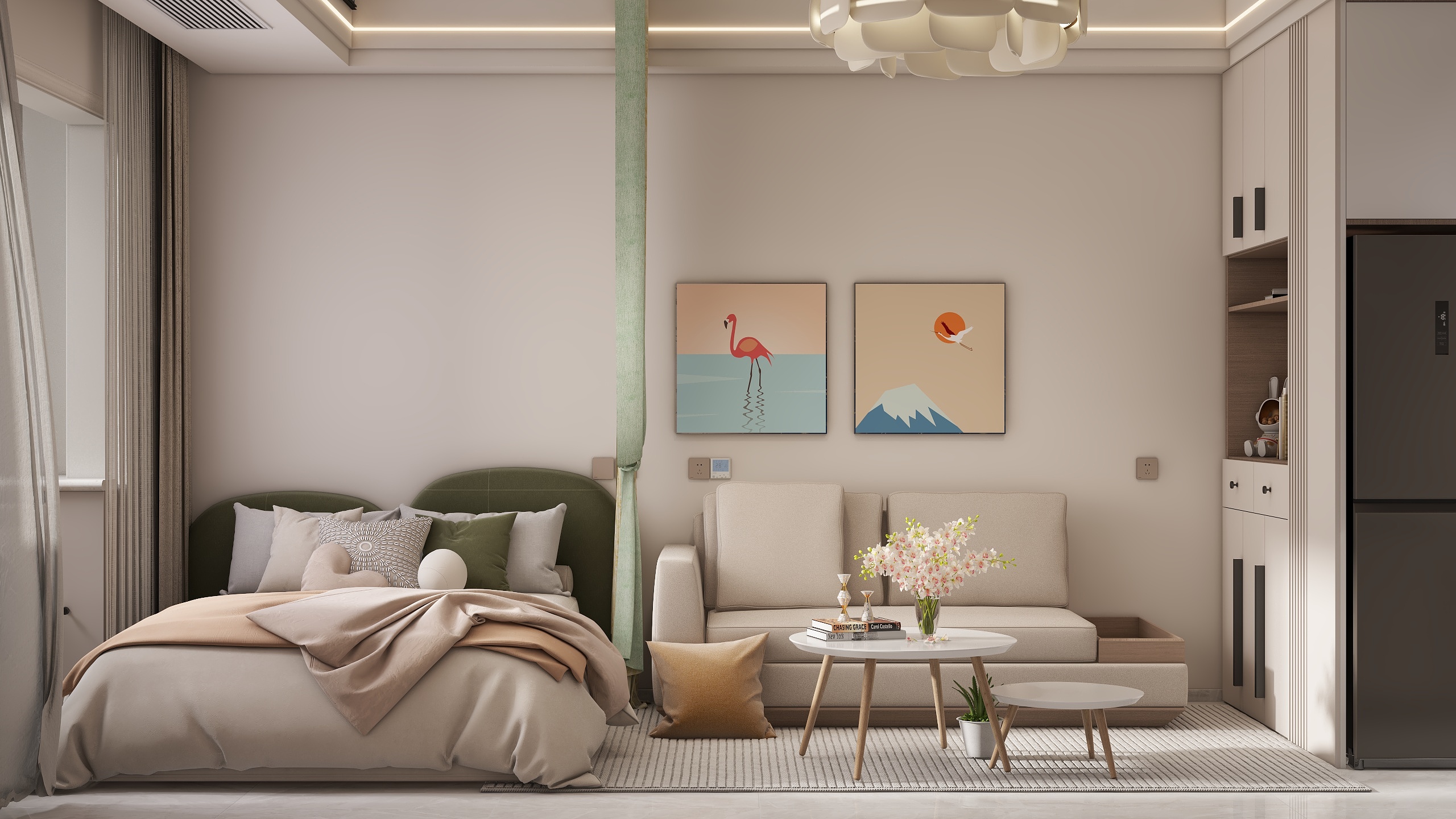 onelovespace-国安城.新派公馆42㎡-装修设计方案