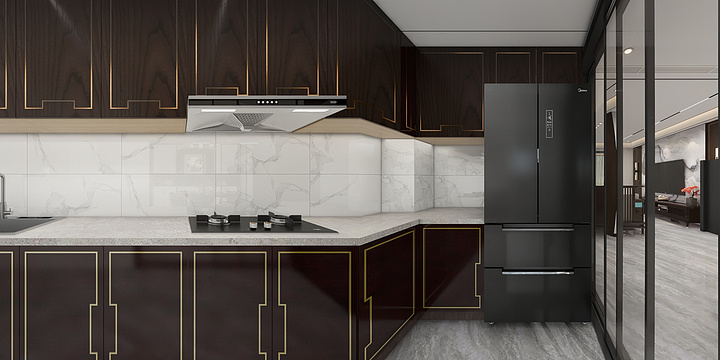 空间表现狮-饶总新中式-装修设计方案