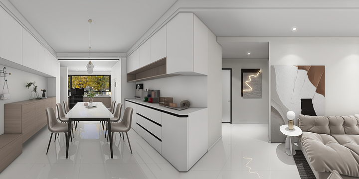 空白格设计-简约奶油风-装修设计方案