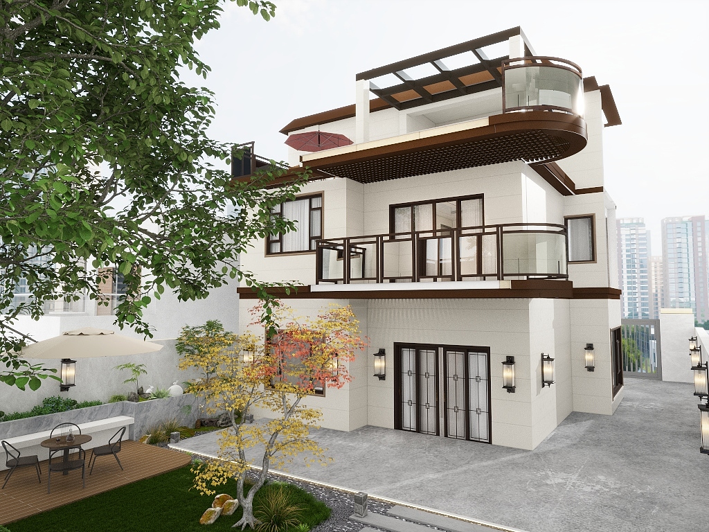 健宏装饰梁伟健-西冲自建房旺哥方案-改2咖色-装修设计方案