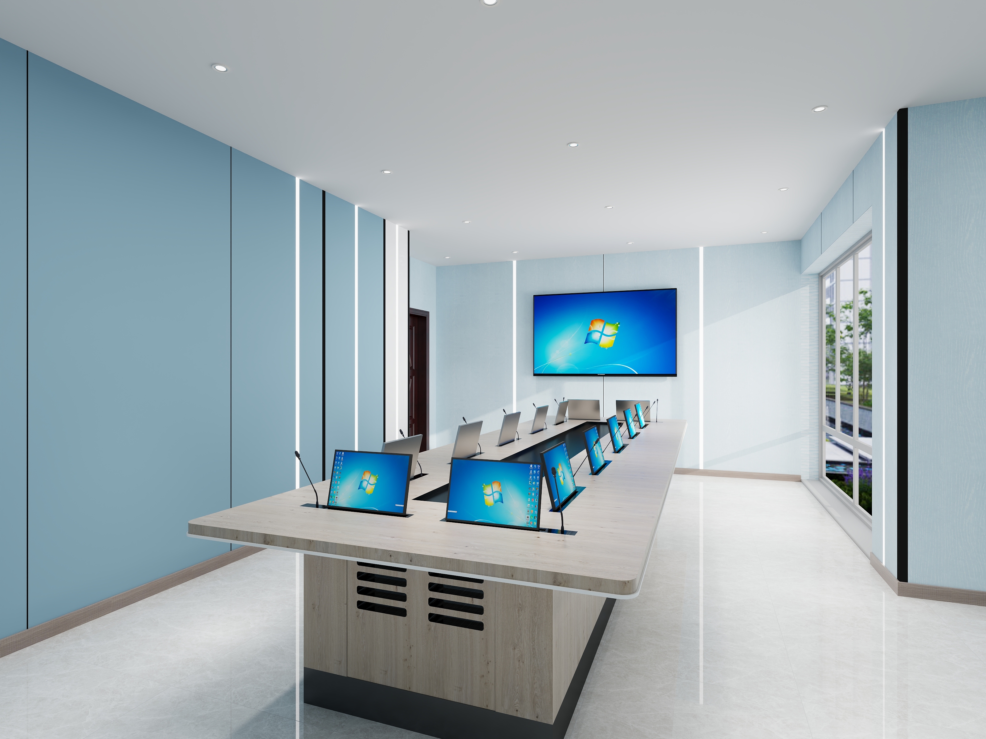 云浅野-办公桌-装修设计方案