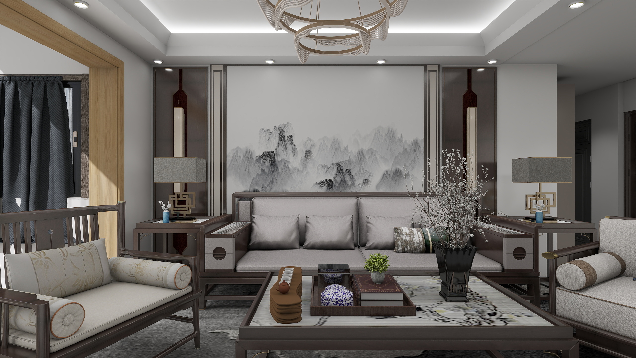 小炜99-金辰・星河湾97㎡3室装修效果图