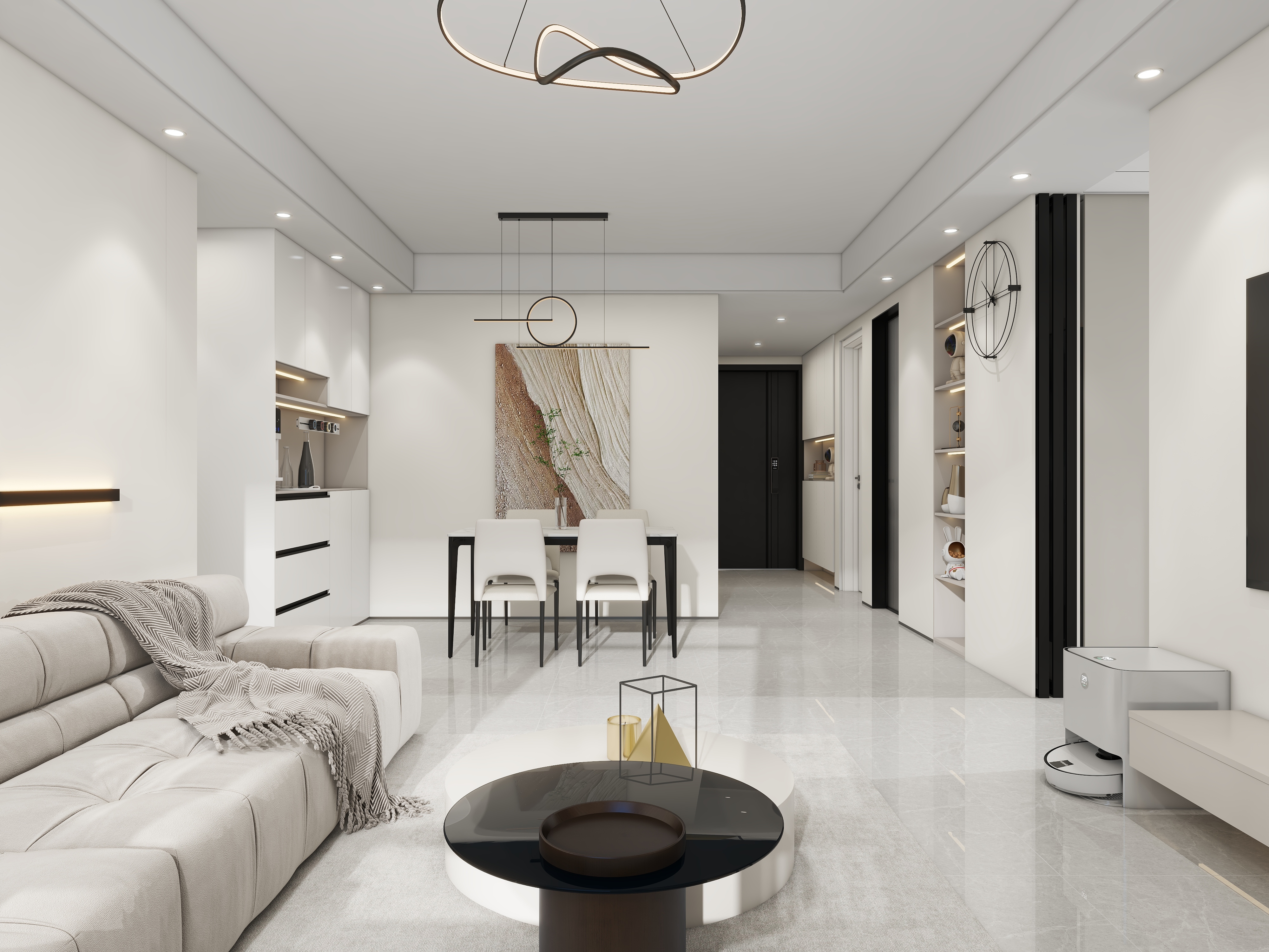 星空设计工作室design-现代简约120㎡4室装修效果图