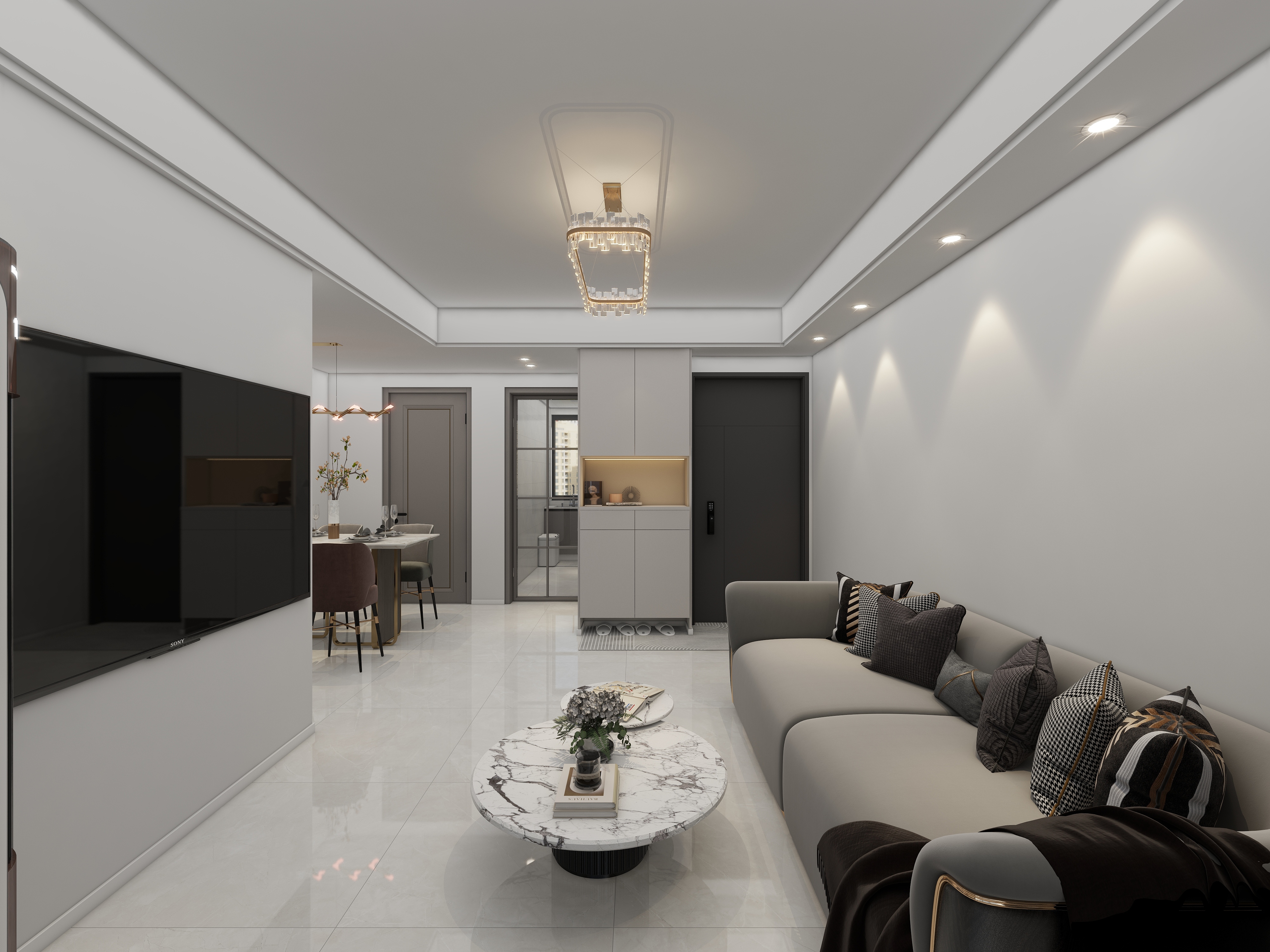 效果图定制13524942650-【现代极简风】~二房-装修设计方案