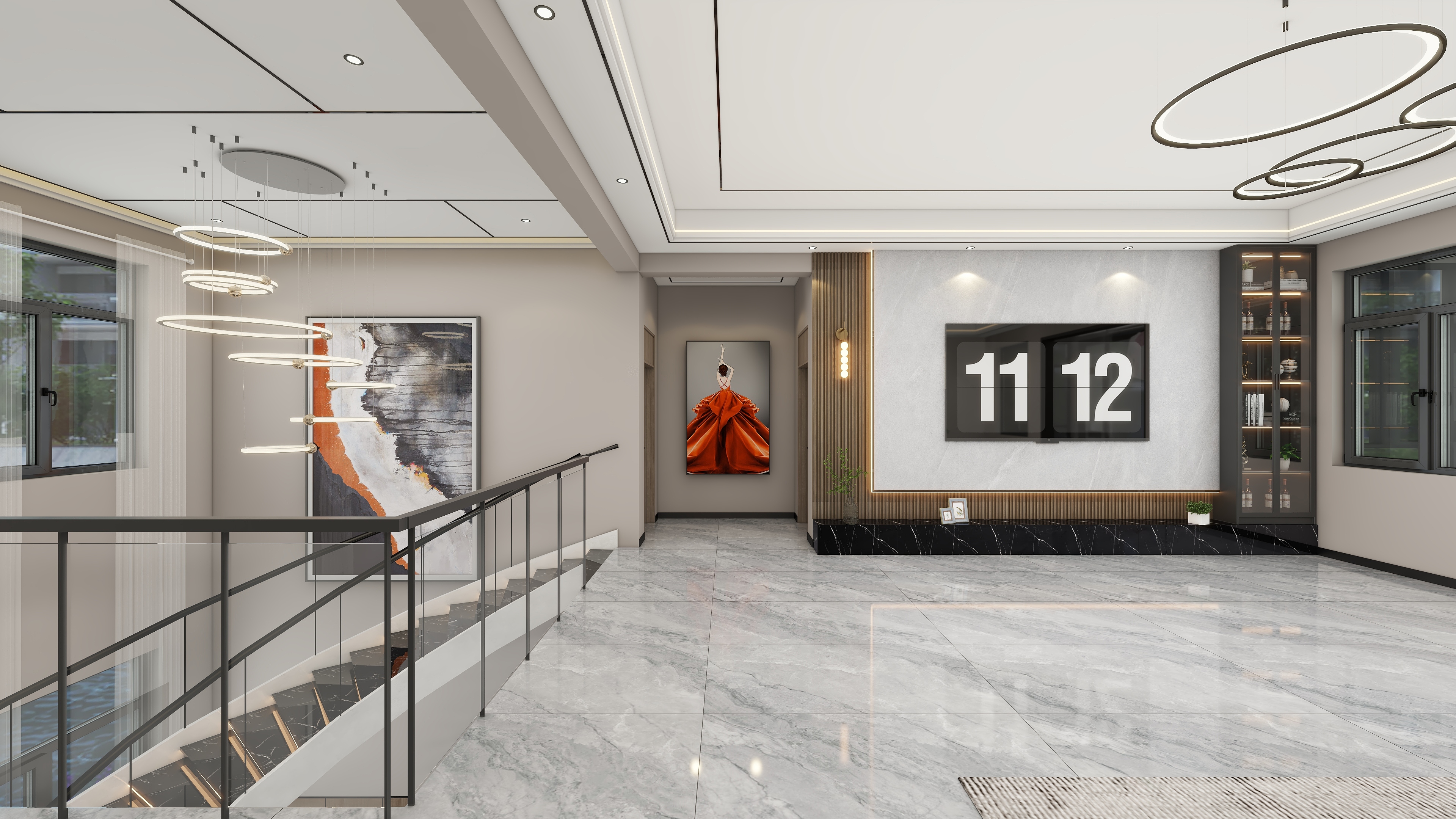 小張空间设计-现代简约自建别墅设计方案-装修设计方案