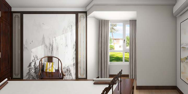 慕大白丶-金地格林格林3-3801（造型门）4.16改-装修设计方案