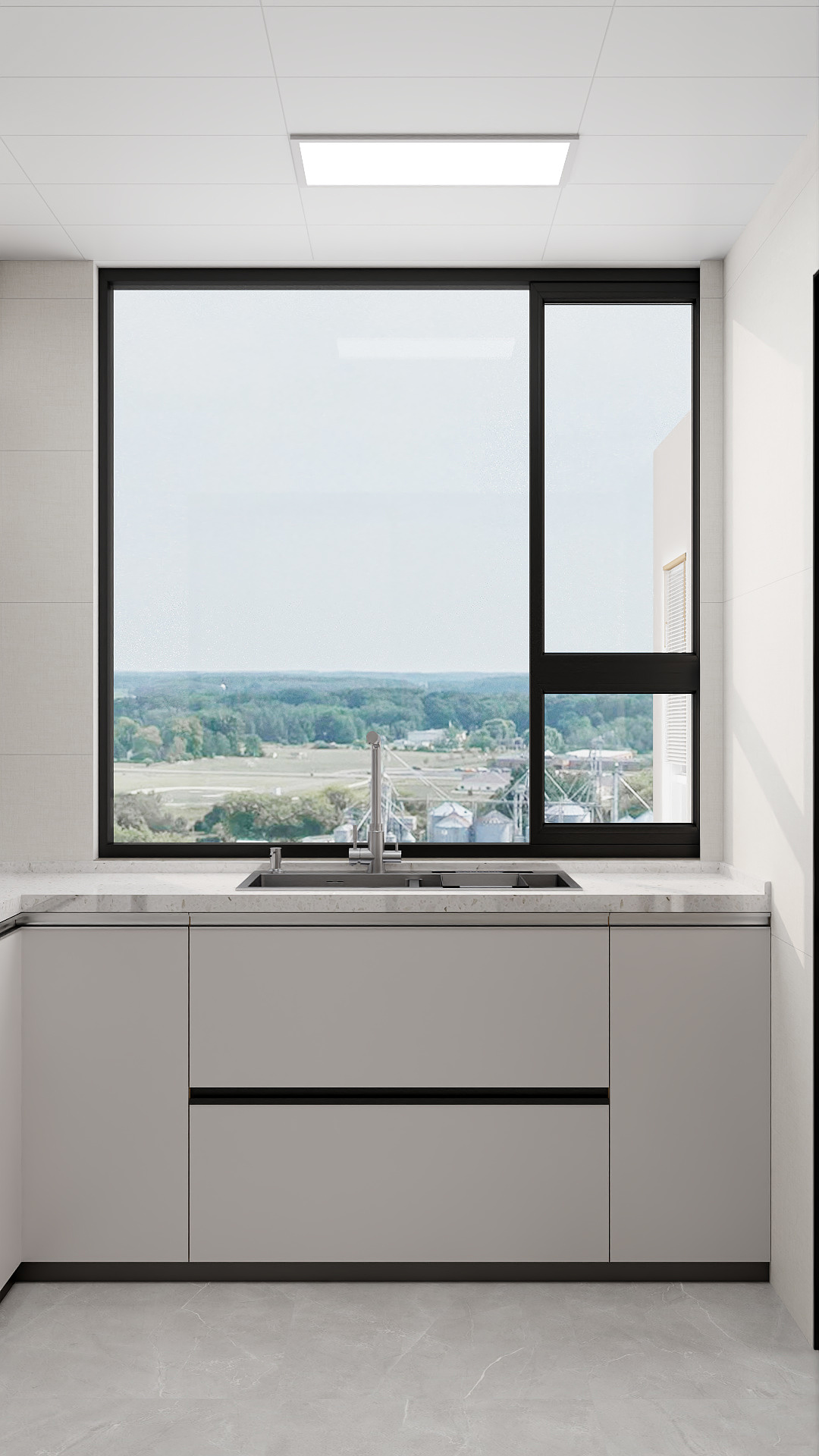 100元设计方案-134m²现代简约风格设计装修效果图