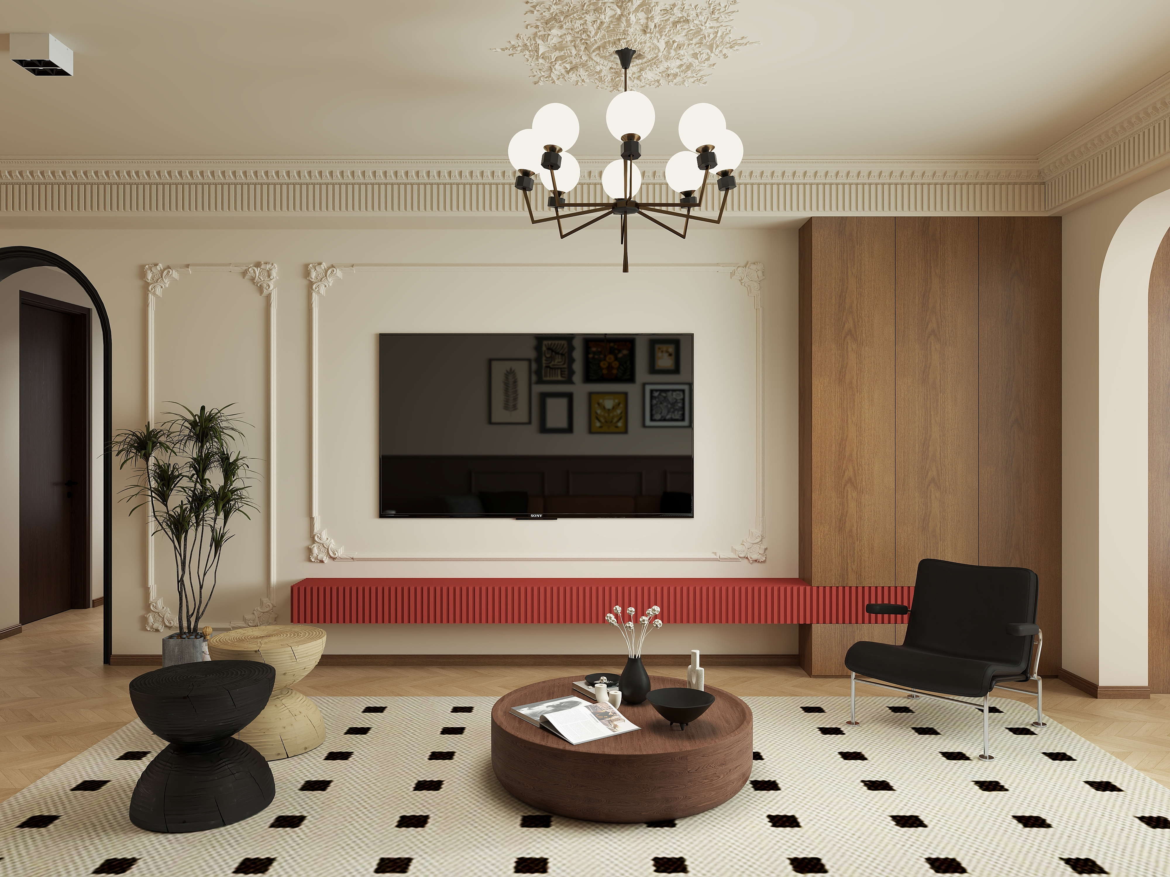 王枫顺-《回忆》-3室    法式复古-装修设计方案