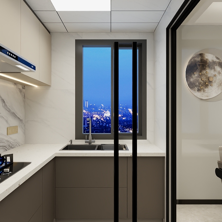 爱荣装饰工程有限责任公司-佰盛.璟台府A1户型98.08㎡实得110㎡-副本-装修设计方案