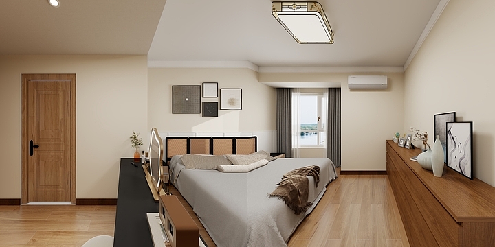 慕大白丶-金地格林格林3-3801（中古风）-装修设计方案