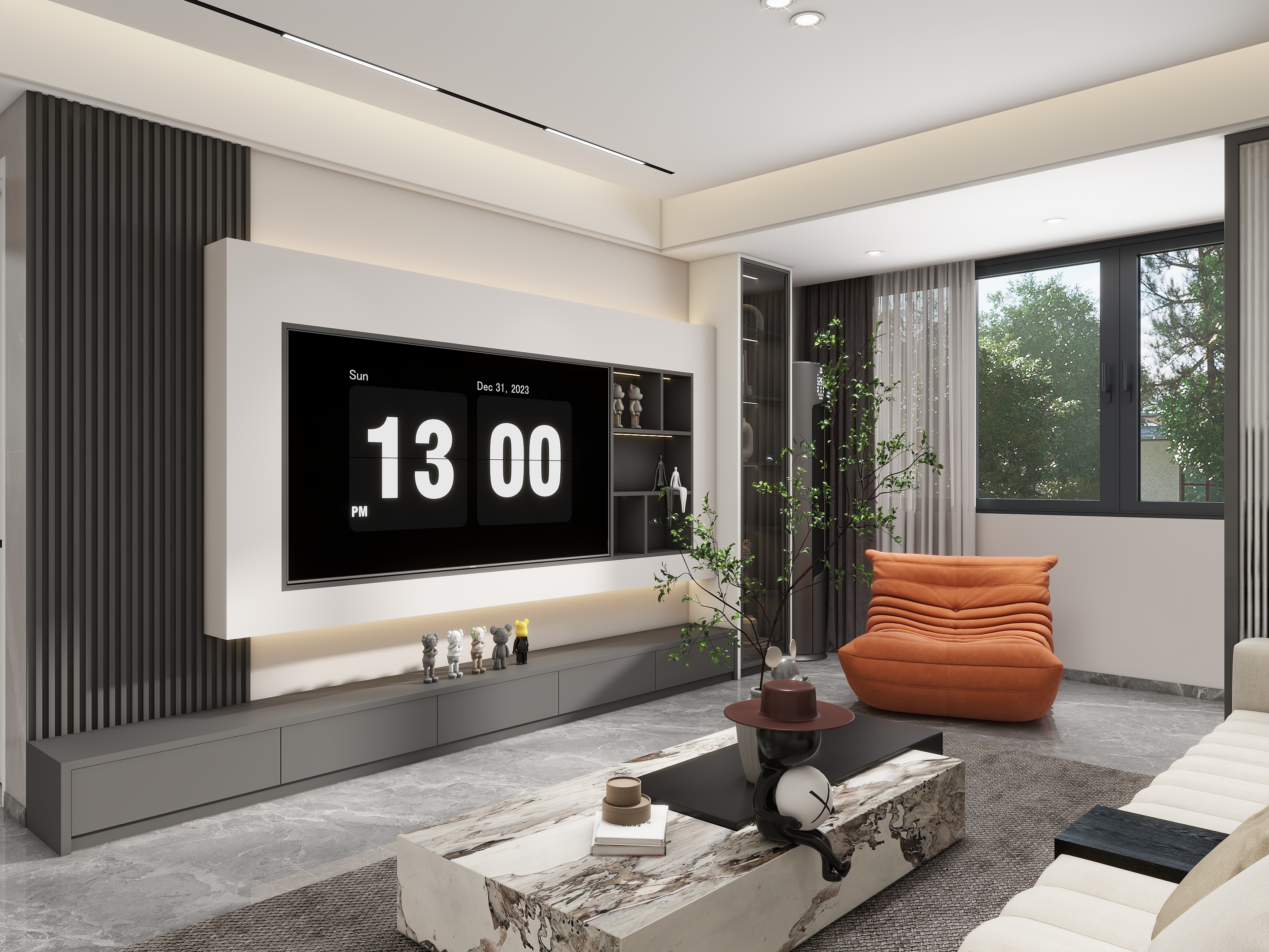 居舍装饰设计工作室-聚龙府--现代简约-装修设计方案