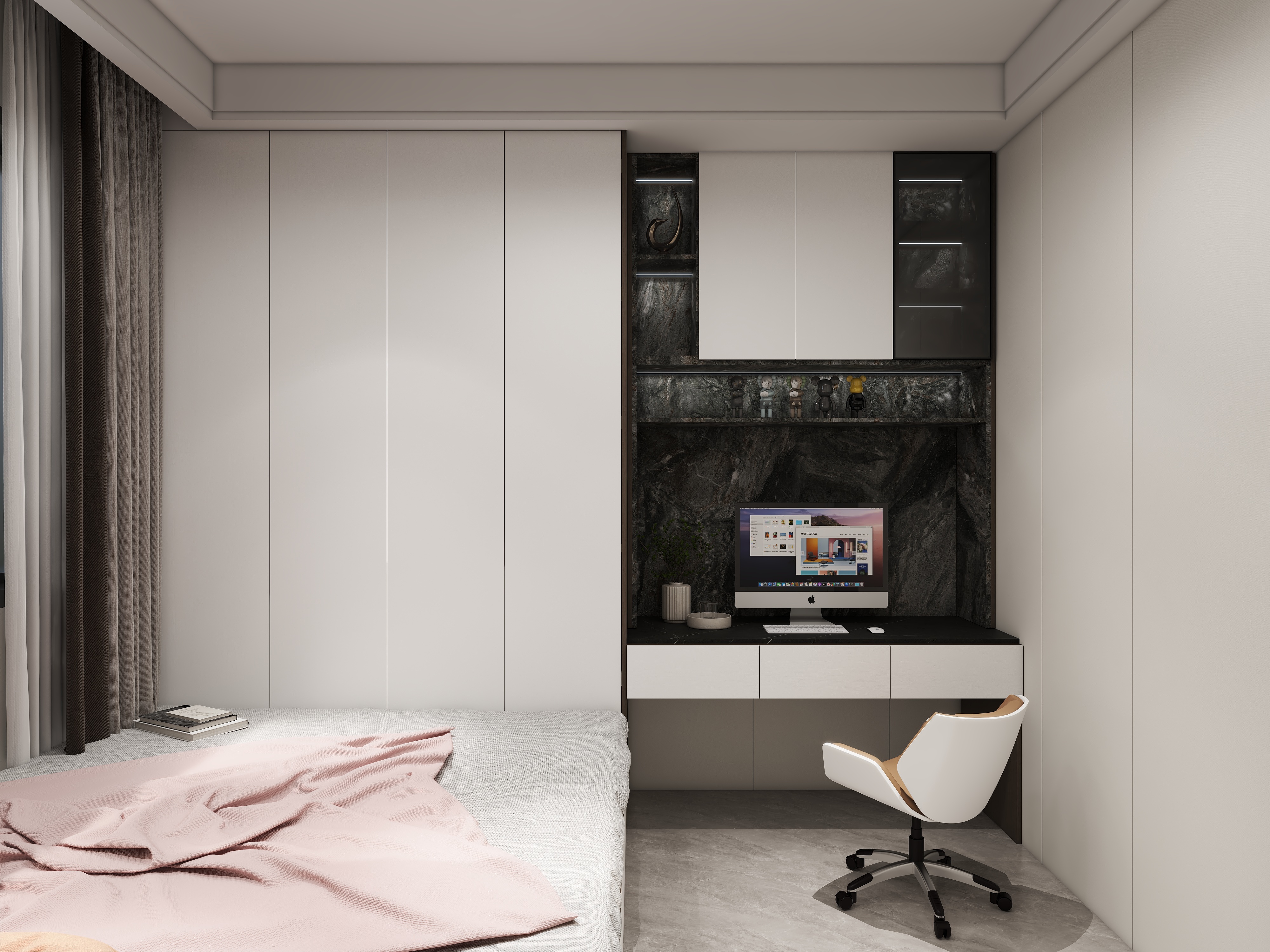 梅河口孙福东-105㎡3室装修效果图