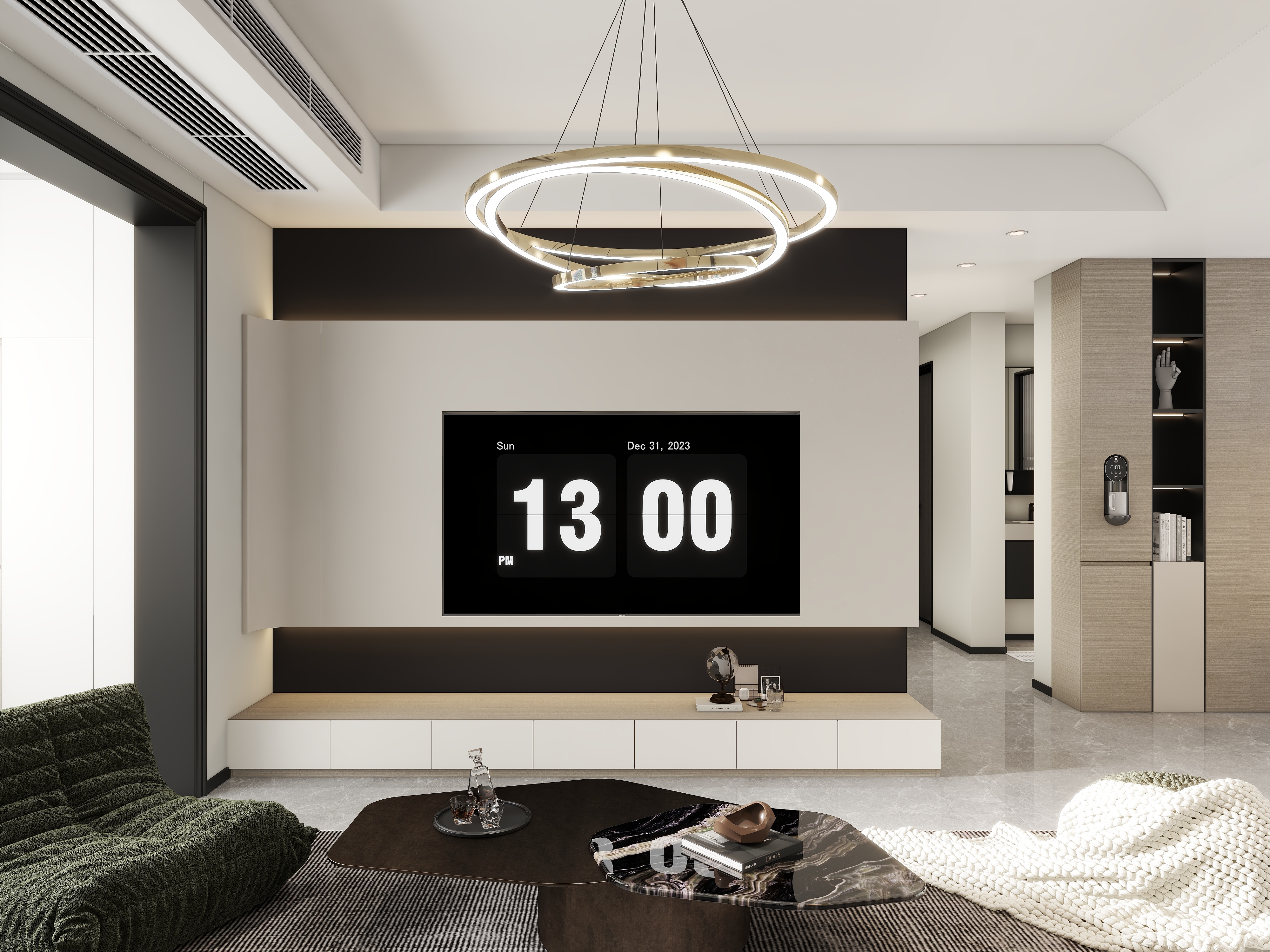 柠淇-97平方黑白灰-装修设计方案