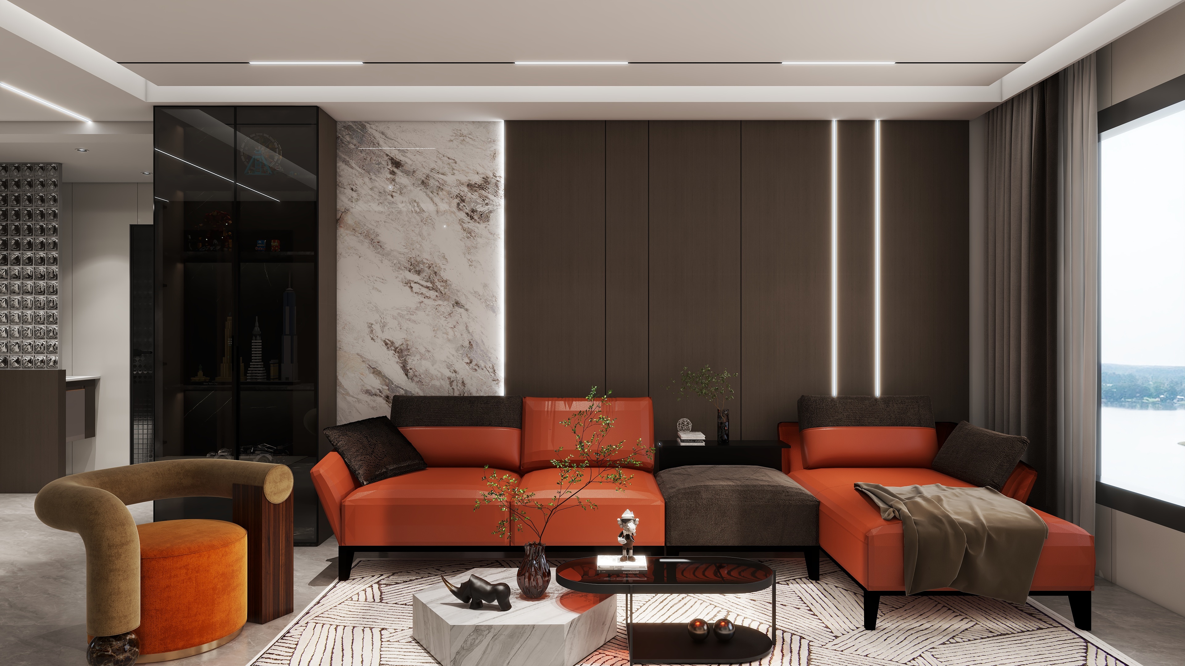 梅河口孙福东-105㎡3室-装修设计方案