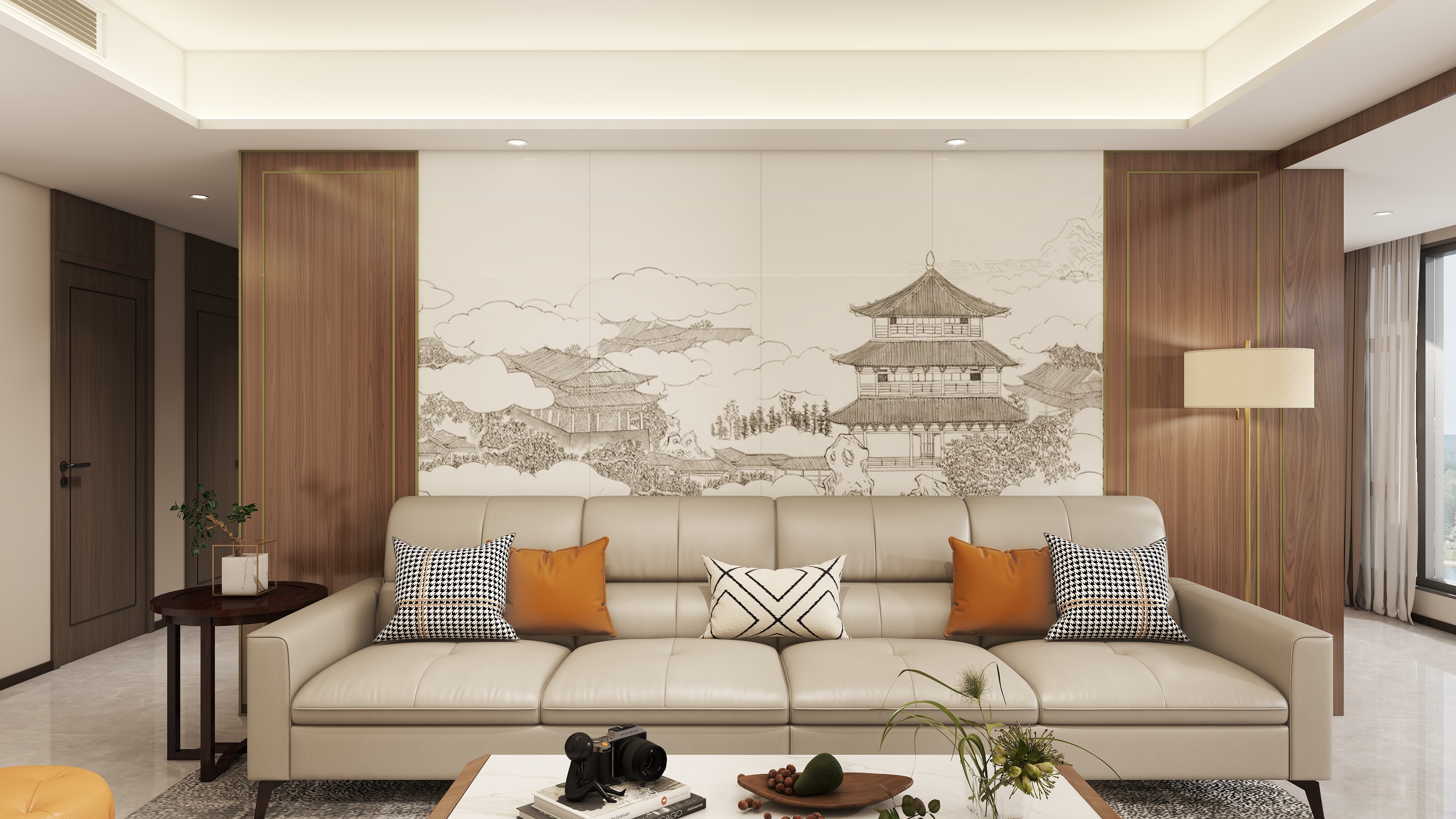 木乙山禾全案设计丨王昊-长沙-江与城-新中式-装修设计方案