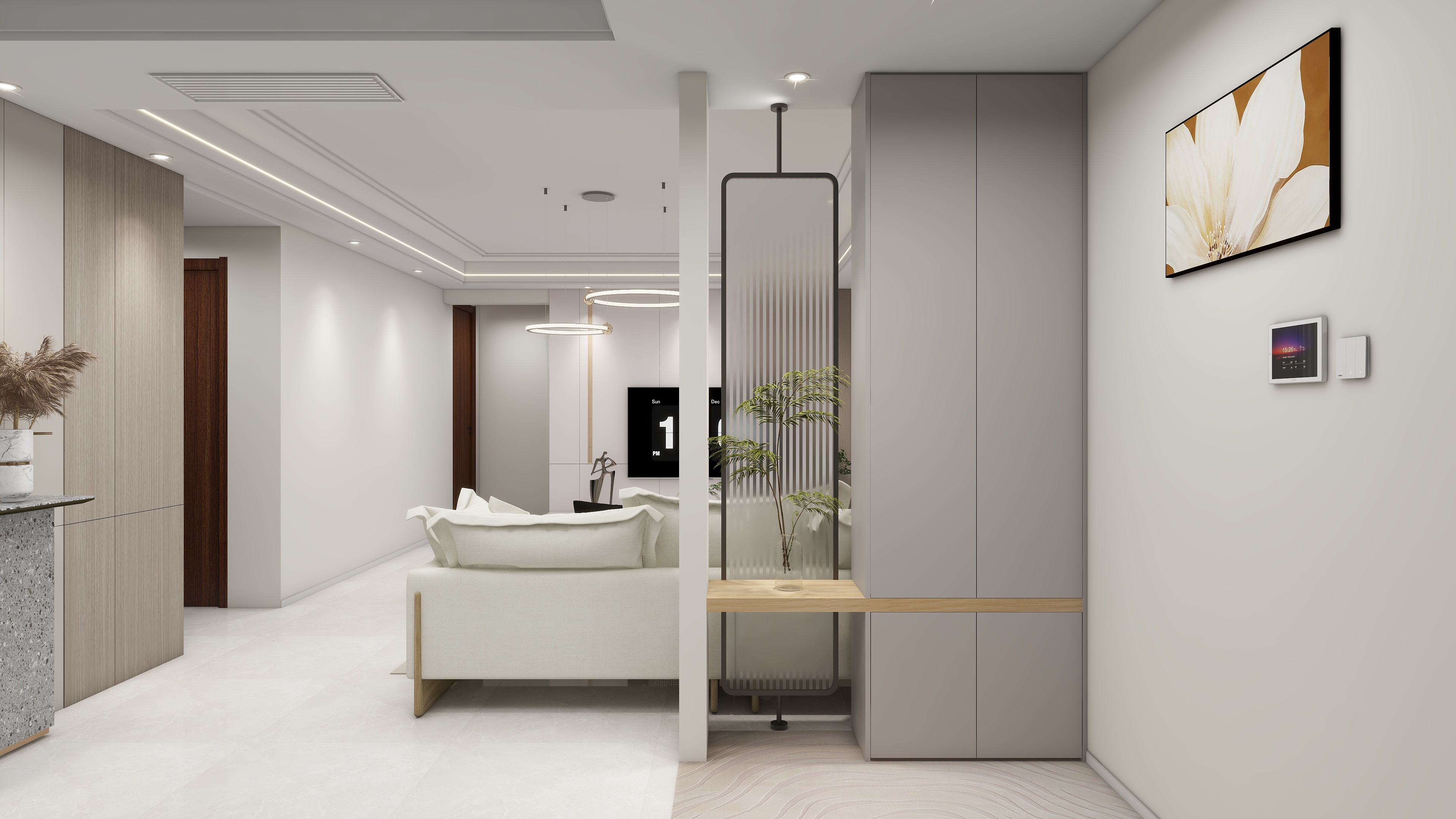 Casual大牛整装-恒大林溪郡19-1001客厅--施工版-装修设计方案