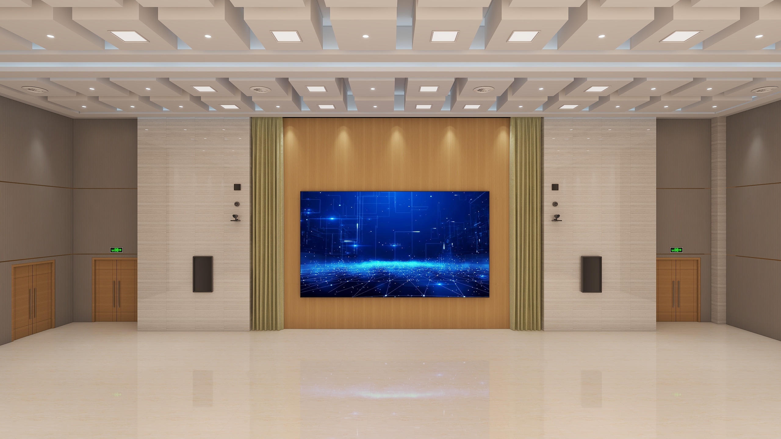 画缘人-会议厅-装修设计方案