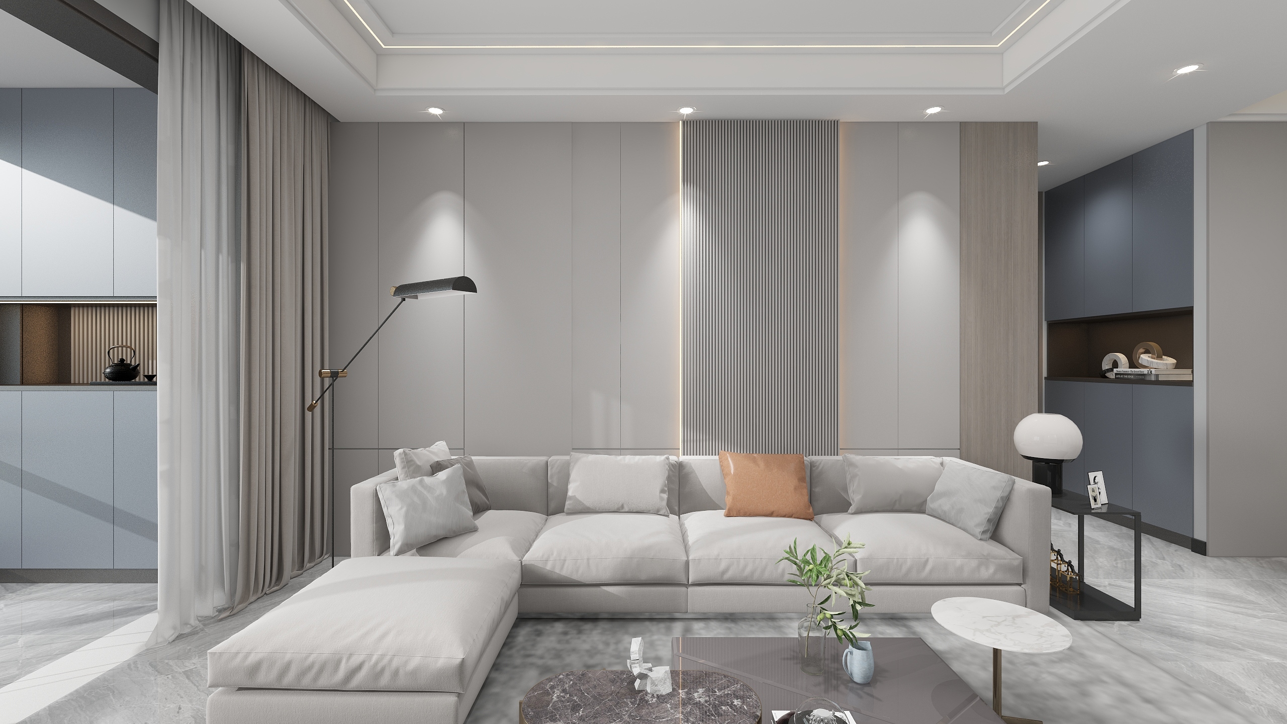 北建材设计徐-现代高级灰-装修设计方案