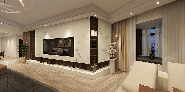 锐艺装饰-军韵花园-装修设计方案