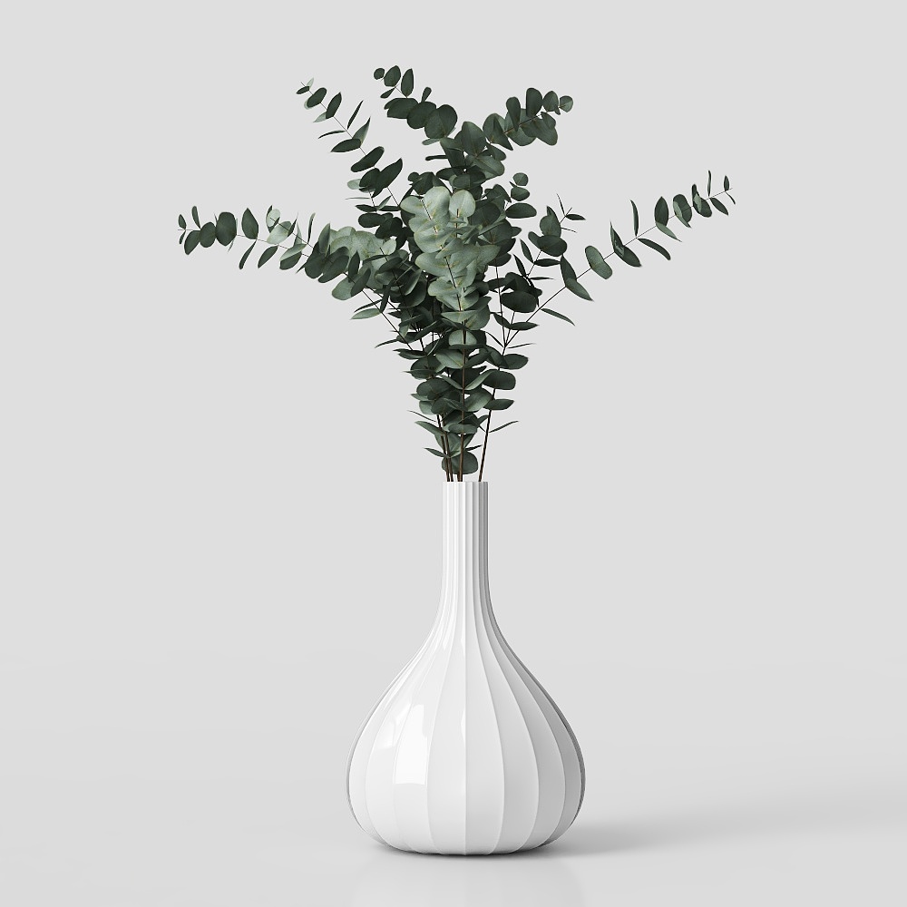 花瓶花卉摆件3D模型