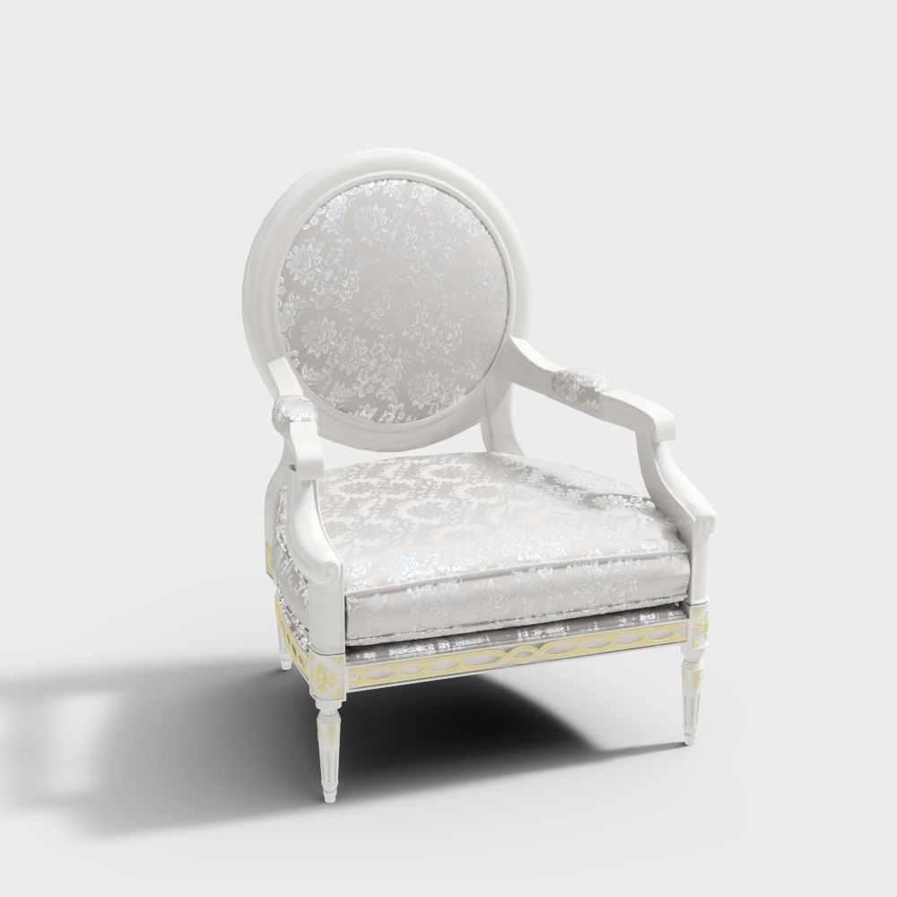 White single sofa3D模型