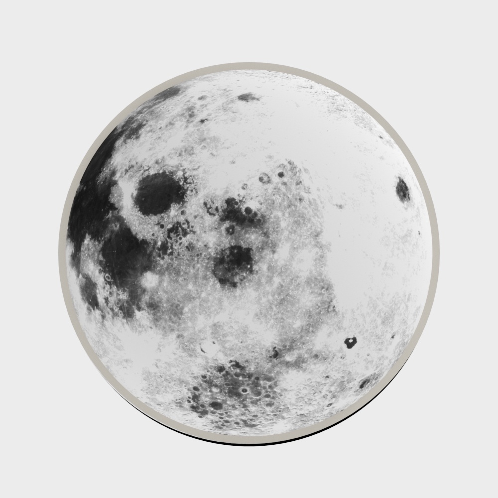 月球壁灯3D模型