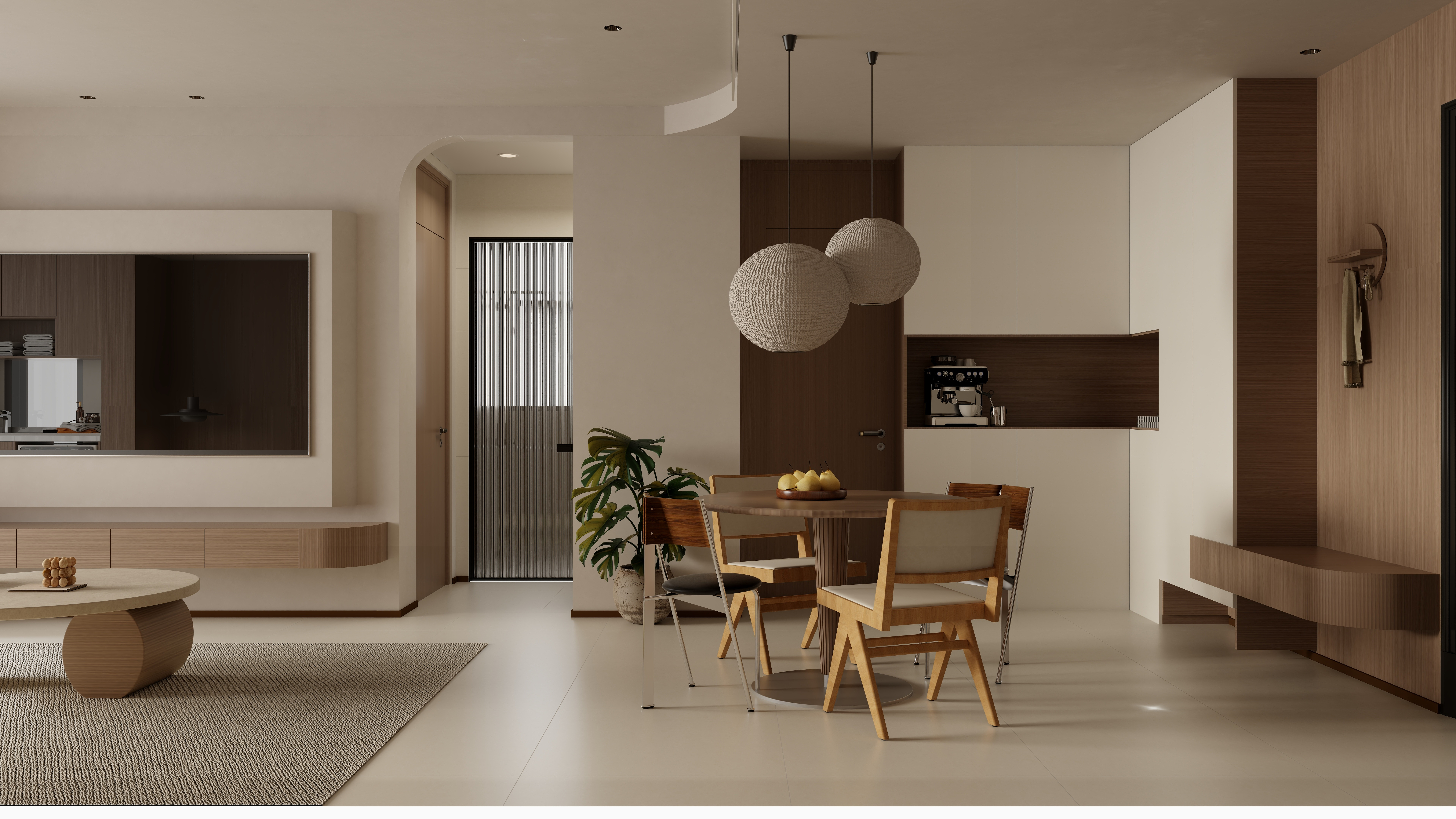 3FO4M2GW6OQ0-中古奶油风130三室装修效果图