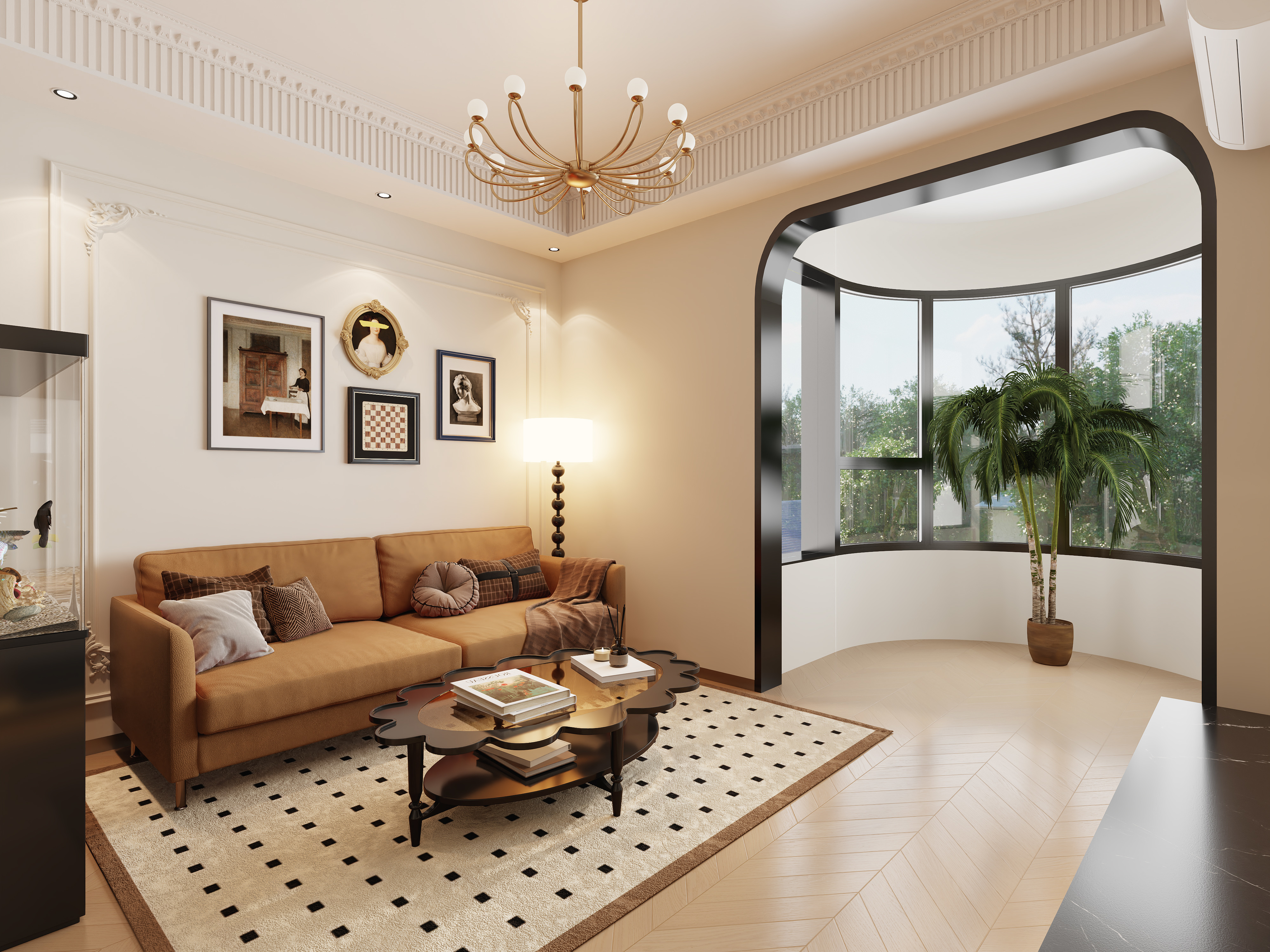 不ai画图-70㎡1室装修效果图