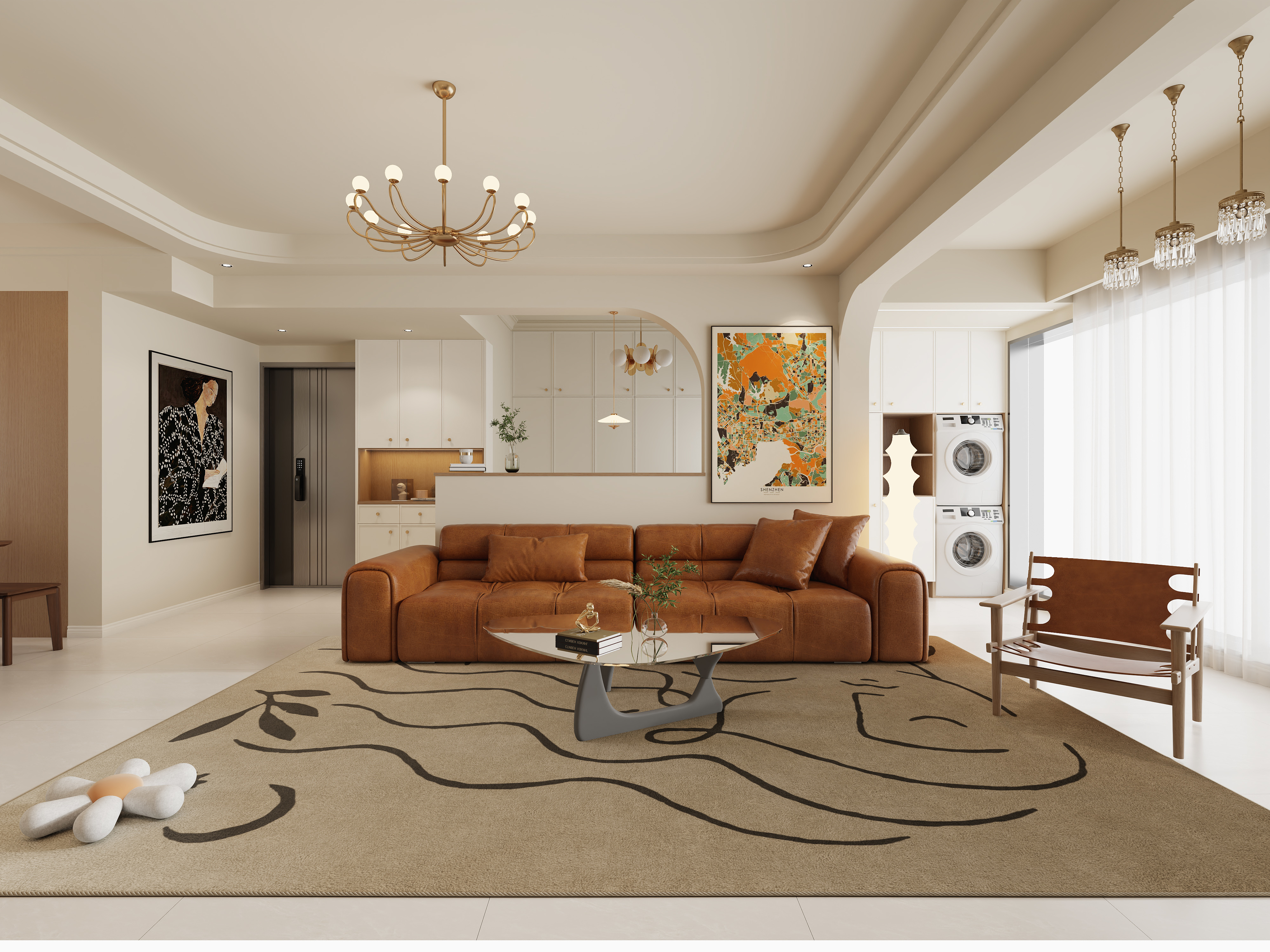 不ai画图-127㎡2室装修效果图