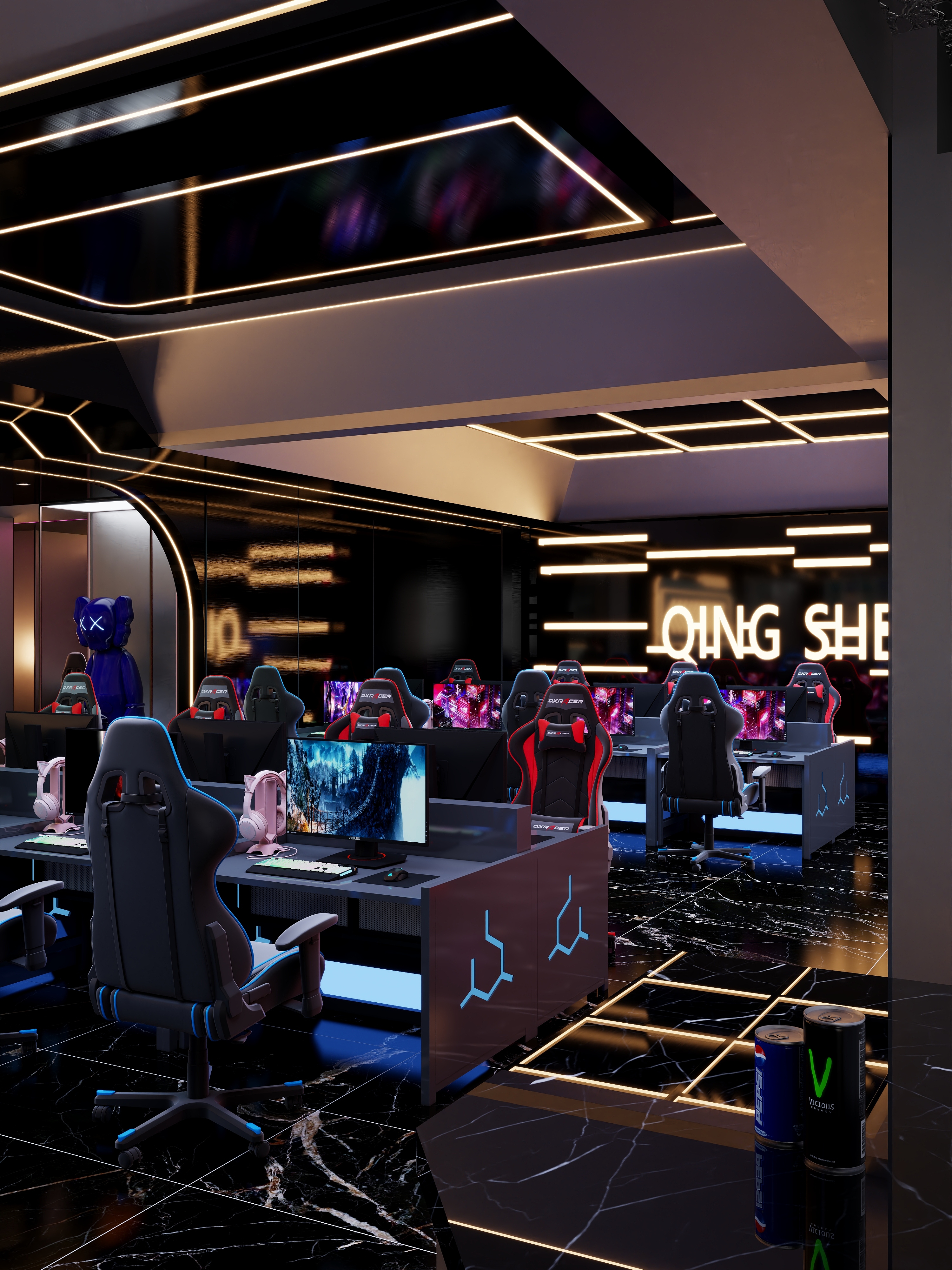 南天门老师-电竞网咖-装修设计方案