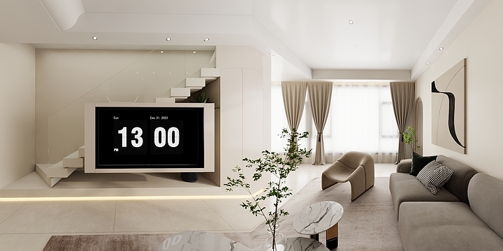 叁川空间设计-客厅(1)-装修设计方案