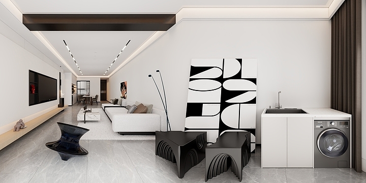 柏杨7-酷家乐平面-装修设计方案