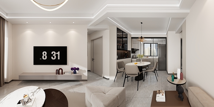 庆阳居里亚全屋定制-陇东嘉苑C-2204-副本-装修设计方案