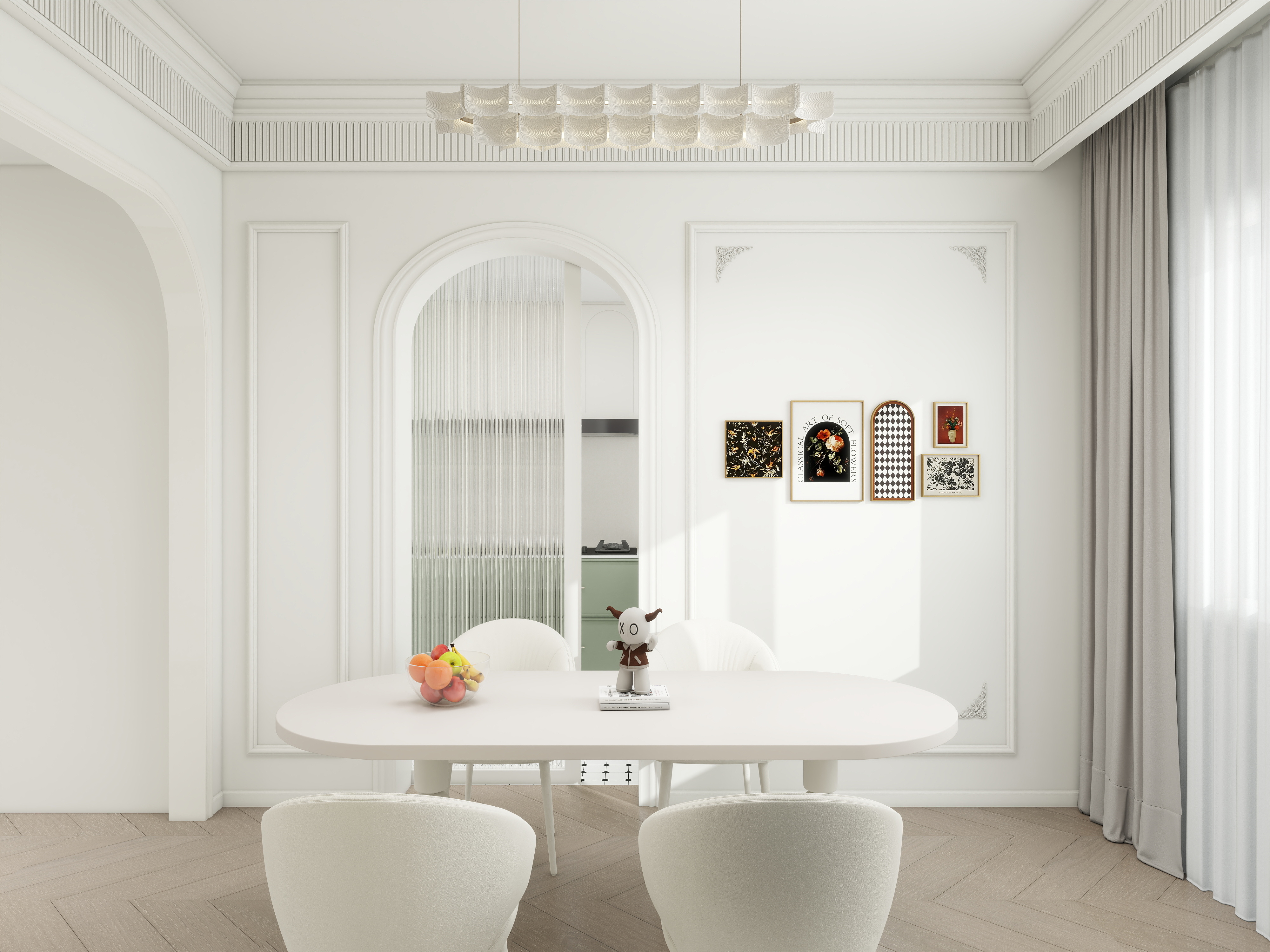 灵胜空间设计-海棠里118㎡3室装修效果图