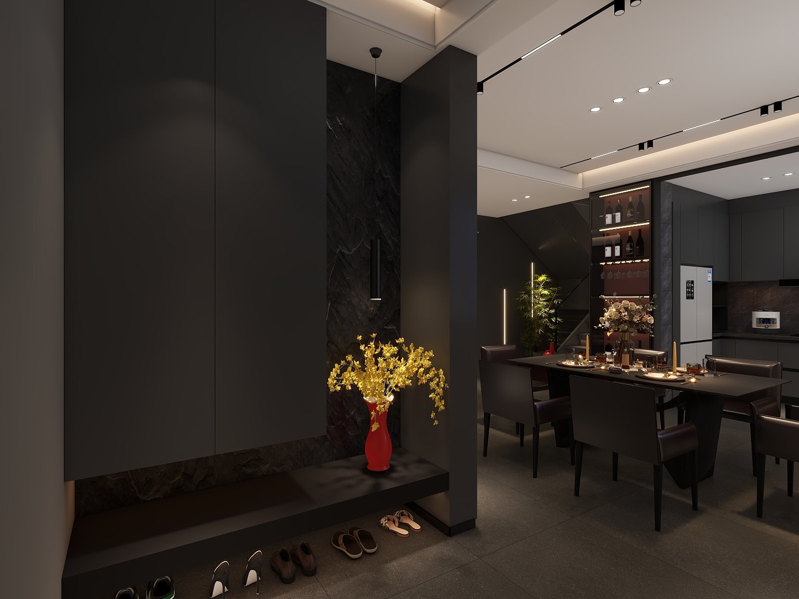 驰中装饰许工-石榴宸4室2厅3卫1厨，建筑面积约207.00平米装修效果图