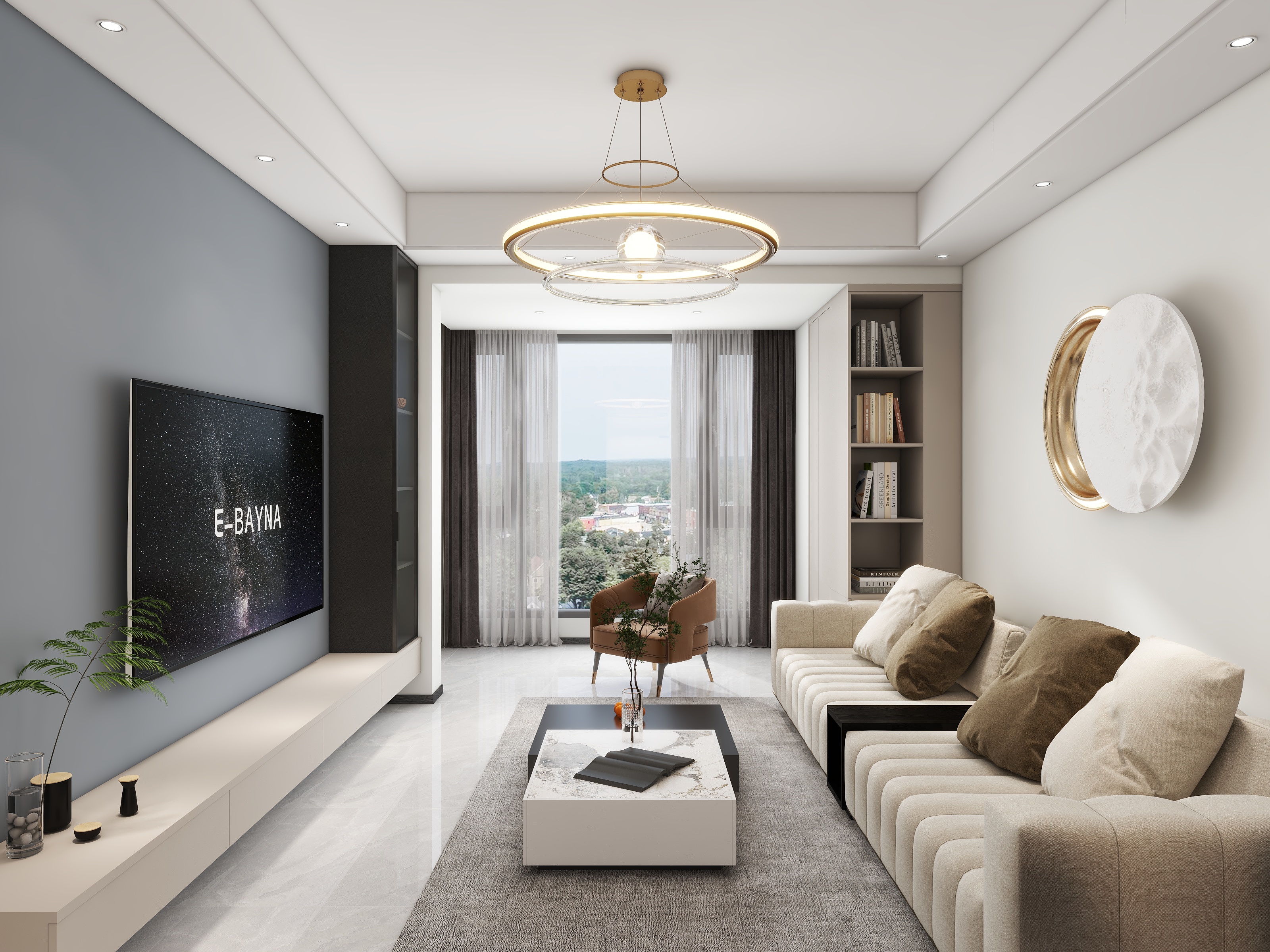 青白江欧曼家居-华侨城99㎡3室-装修设计方案