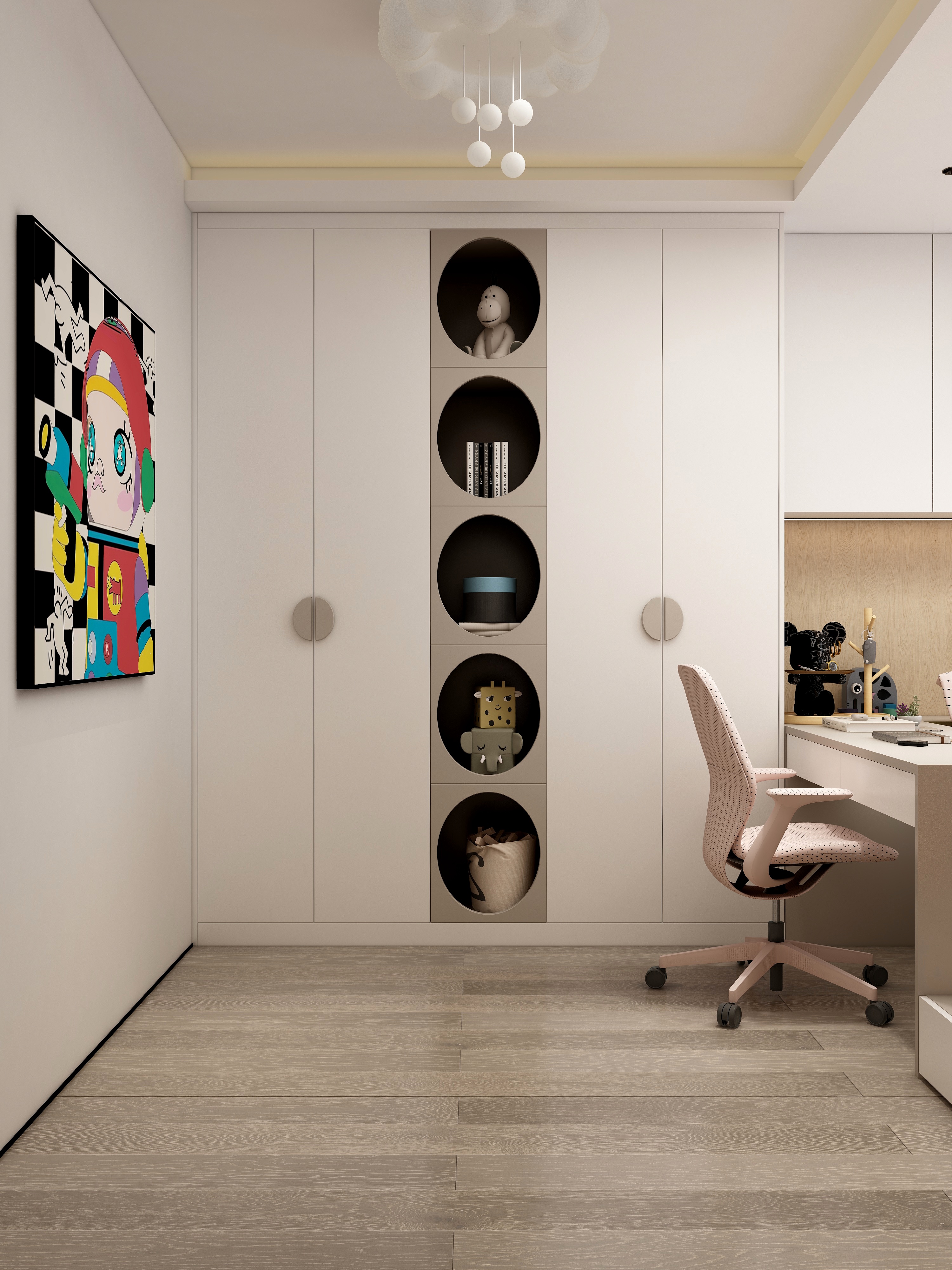 张煜强煜境设计-165平米意式轻奢三房装修效果图