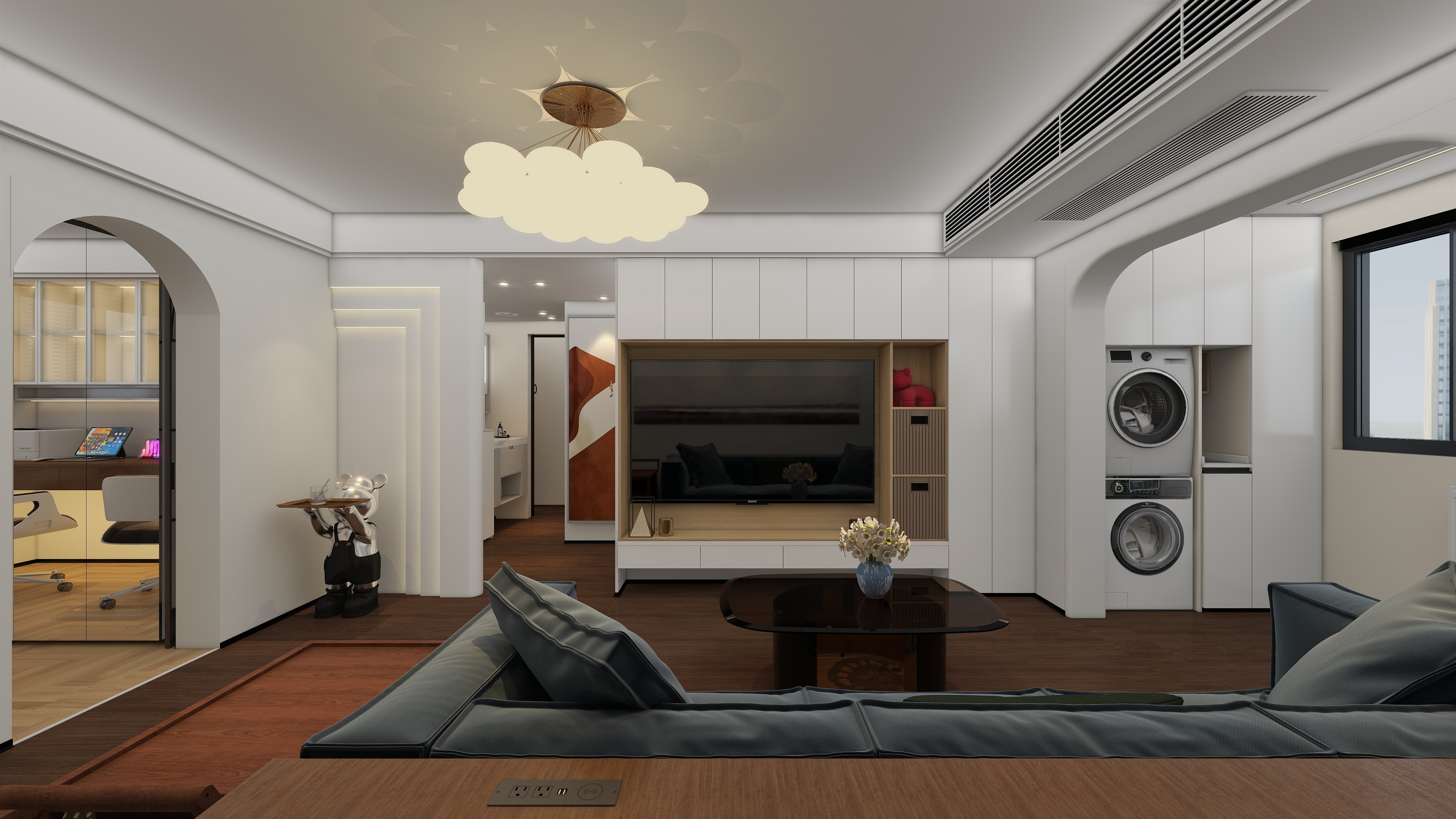 效果图定制13524942650-【深色原木风】~三房-装修设计方案