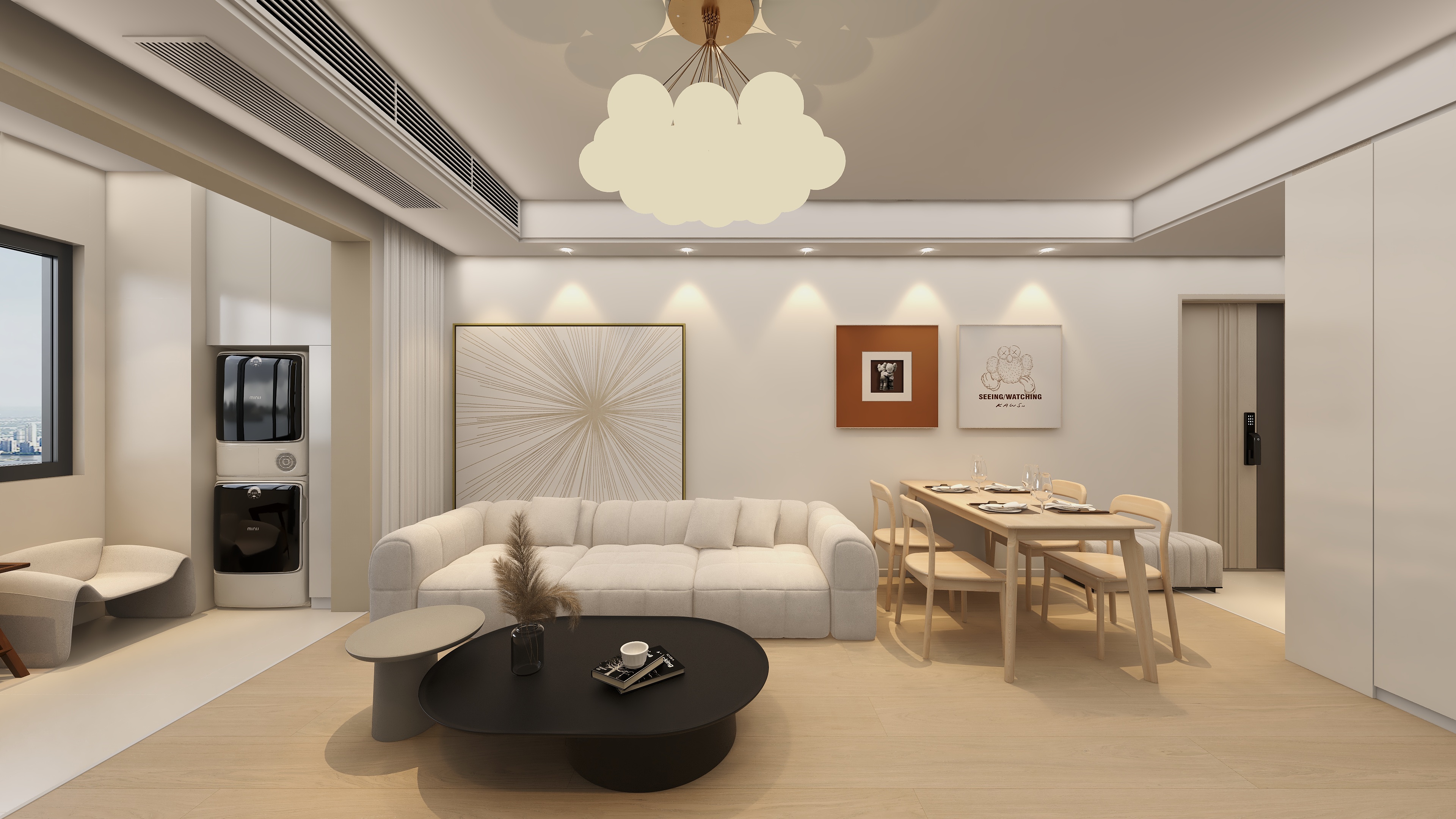 效果图定制13524942650-【原木奶油风】~三房-装修设计方案