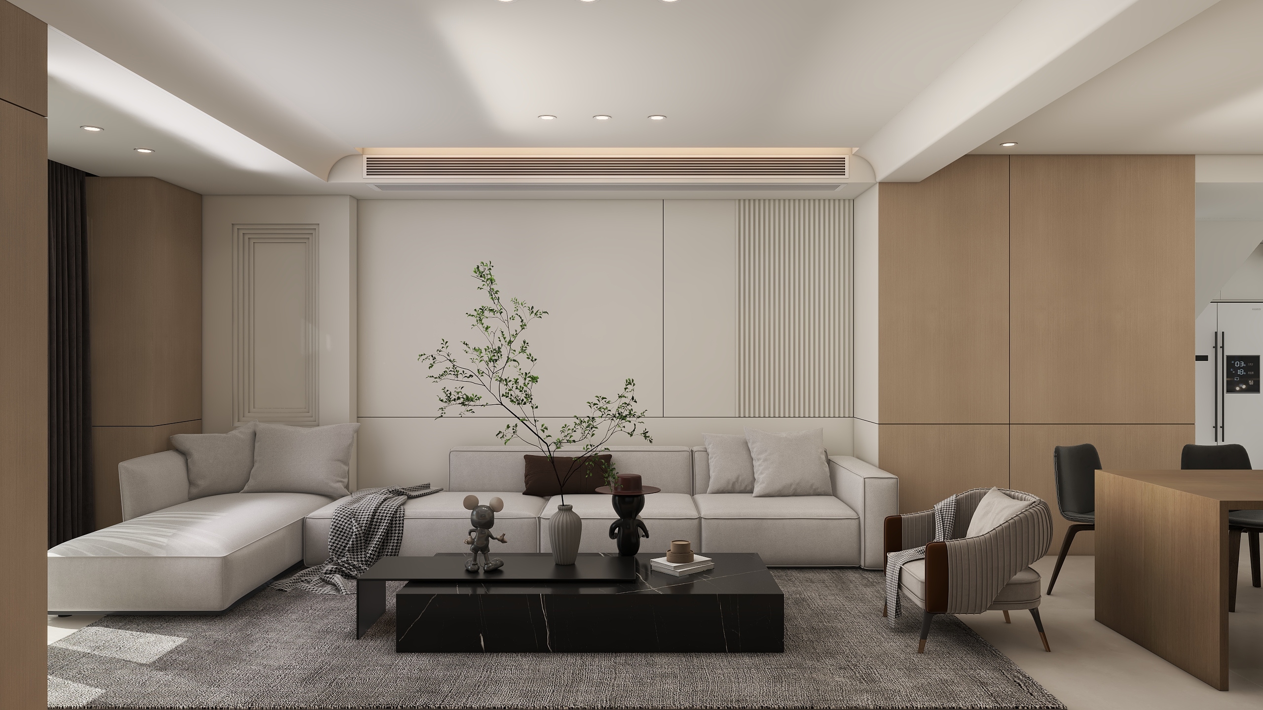 张虎跃-福天藏郡-现代装修效果图