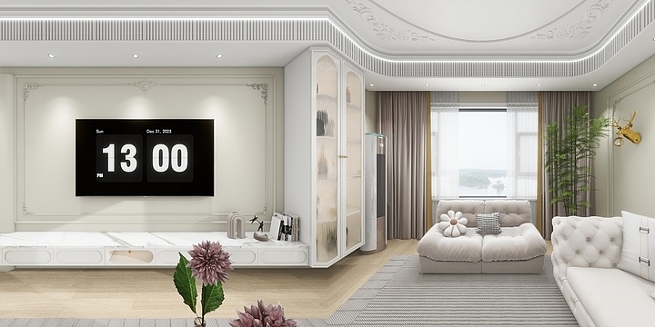 24K~纯帅-新晨光 3-2-701-装修设计方案