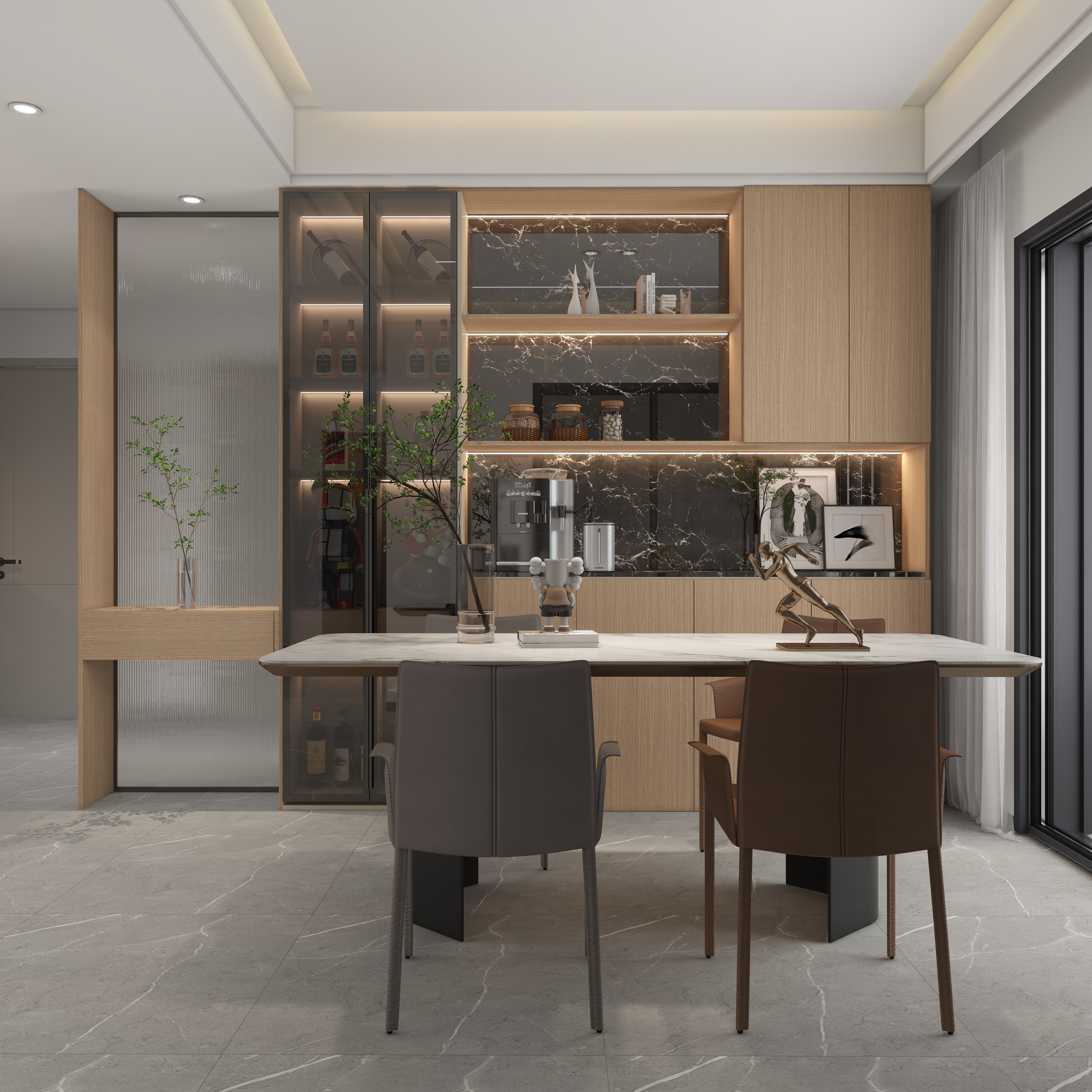 QD设计陈杰龙-宝悦豪庭-现代原木-装修设计方案