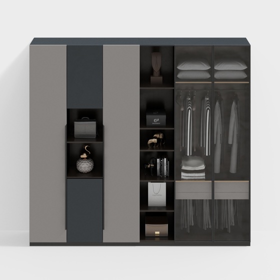 Modern cloakroom wardrobe